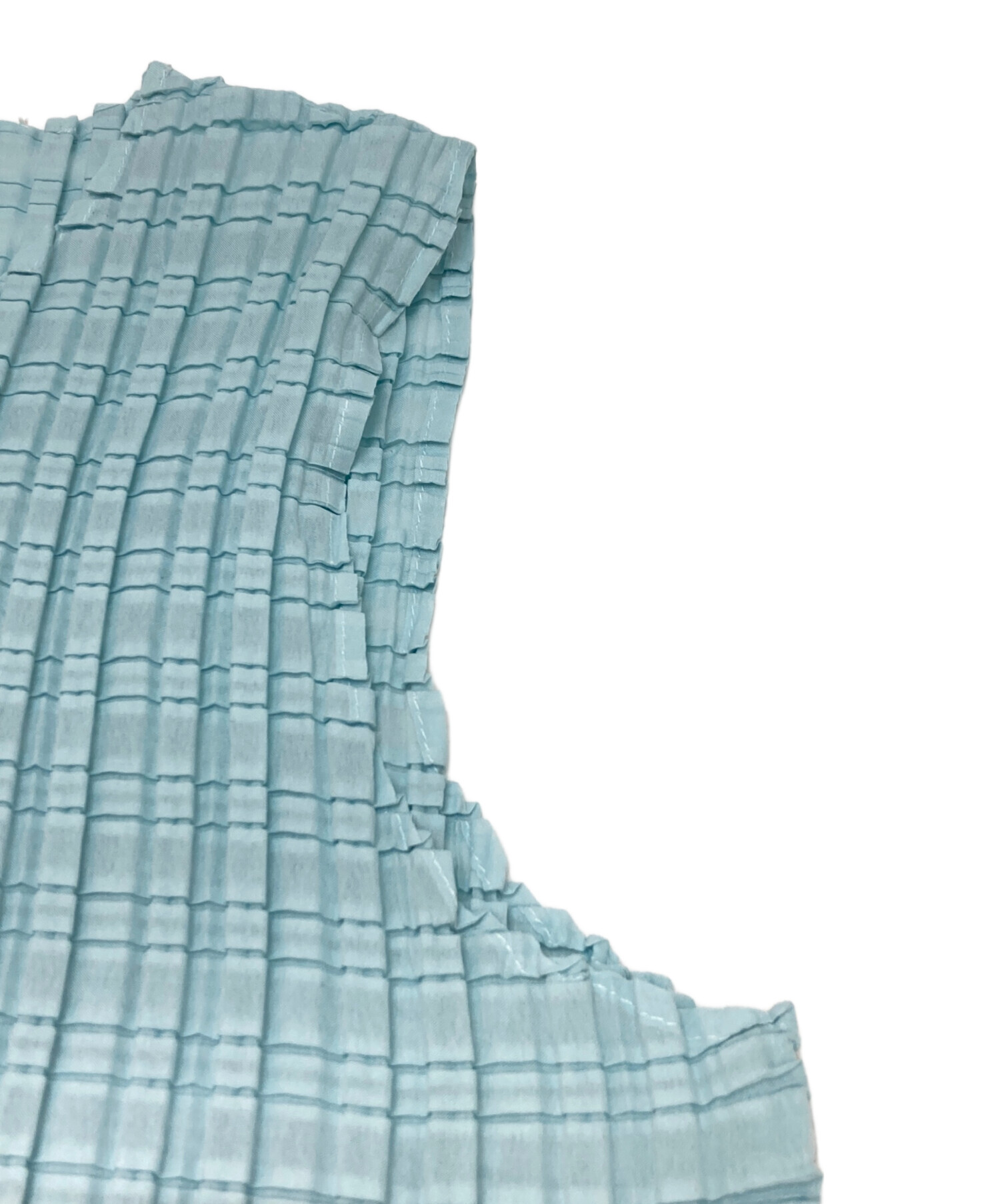 未使用 ISSEY MIYAKE イッセイ ミヤケ IM91FJ130 サイズ2 ボタニカルカラー プリーツ シャツ レディース イエロー ネイビー YB0052 【中古】 me ISSEY MIYAKE(ミーイッセイミヤケ) プリーツプリントカットソー
