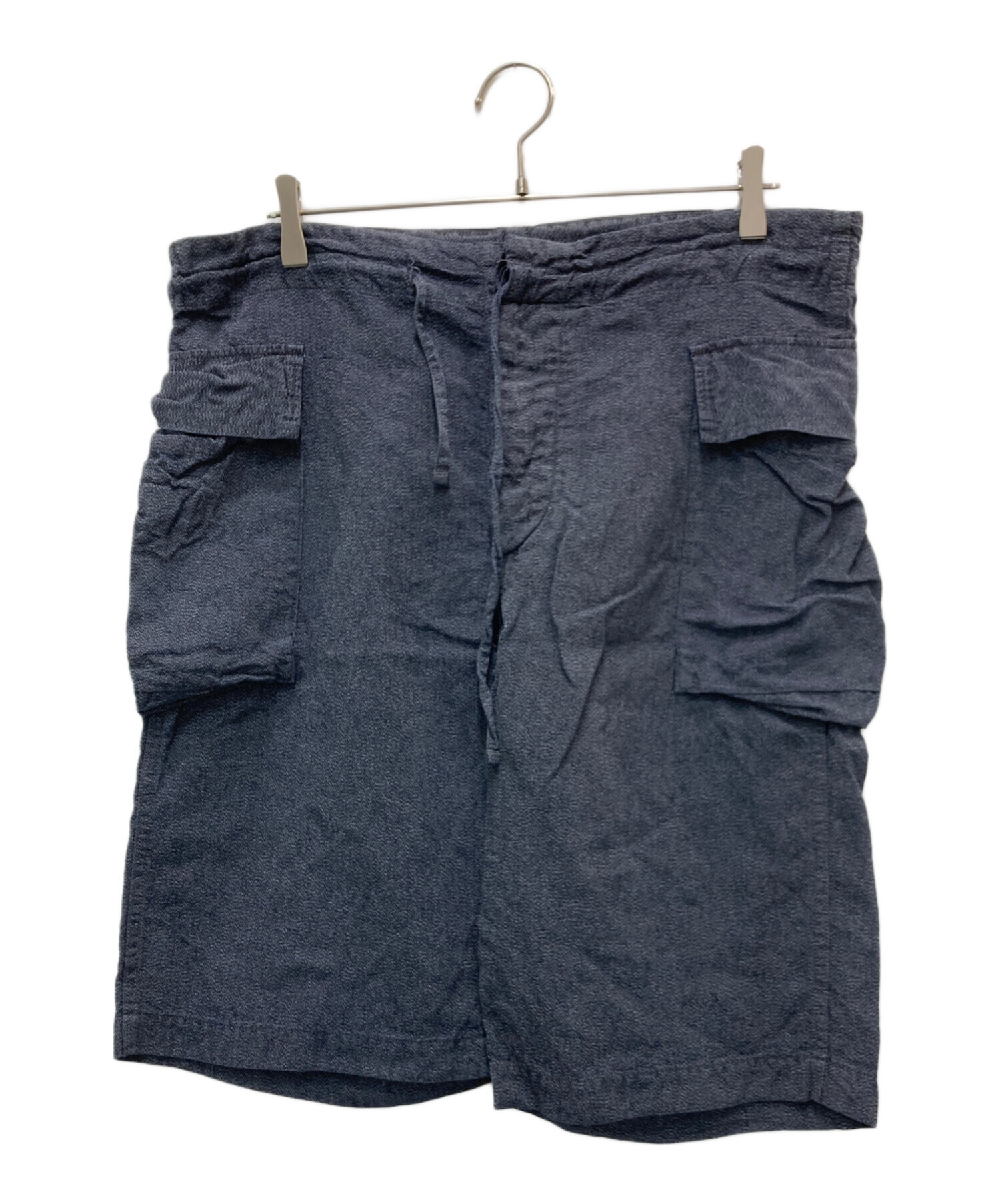 専用COMOLI コモリ　シルクリネン　カーゴ　ショートパンツ　ハーフパンツ 中古・古着通販】COMOLI (コモリ) シルクリネンショートパンツ