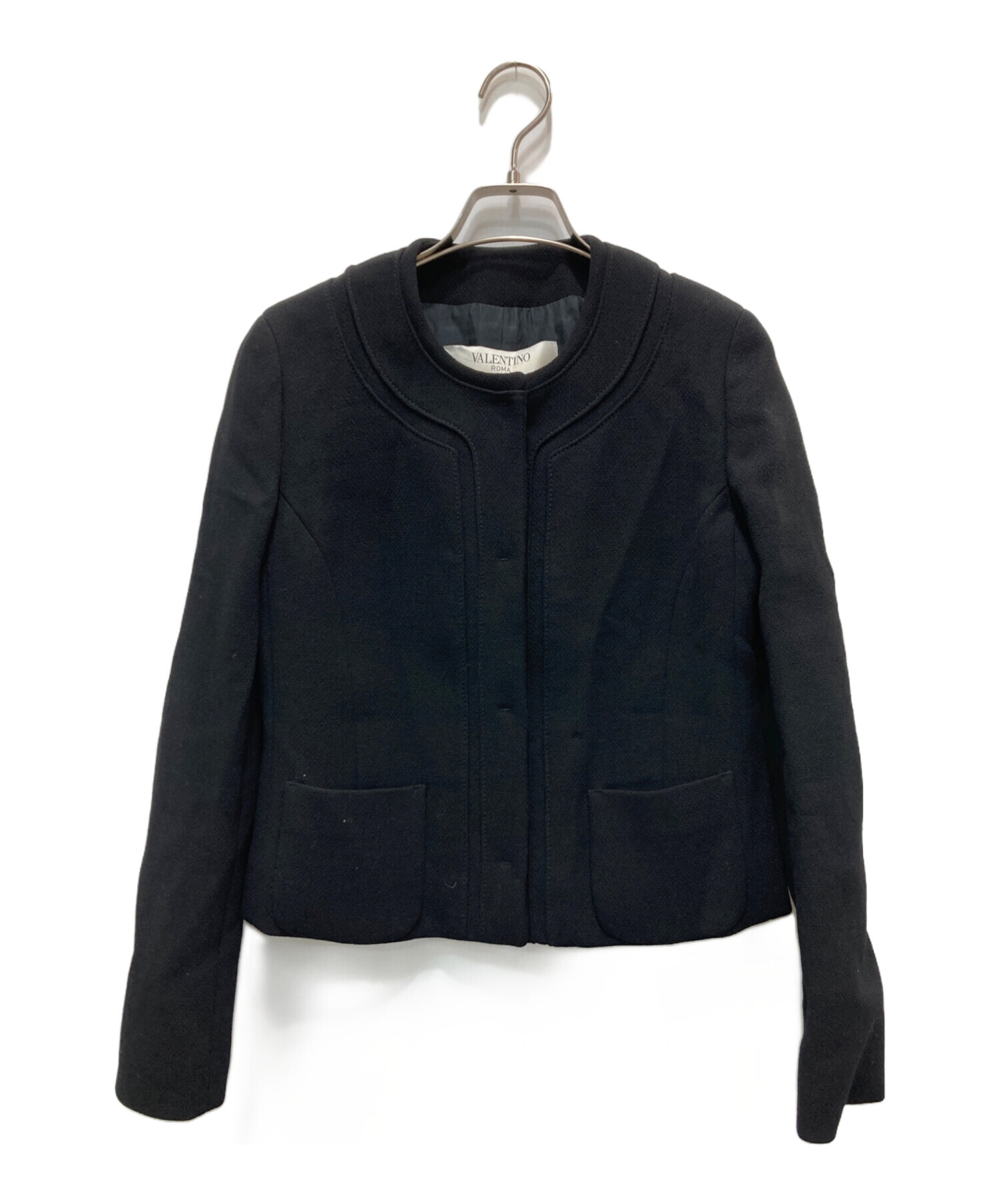 中古・古着通販】VALENTINO (ヴァレンティノ) ノーカラージャケット 