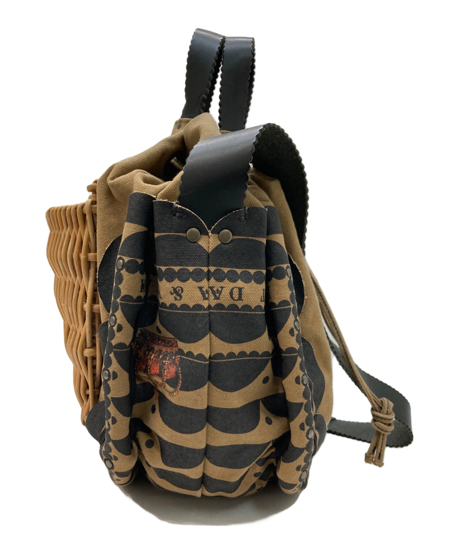 中古・古着通販】ebagos (エバゴス) 2WAYカゴバッグ ベージュ