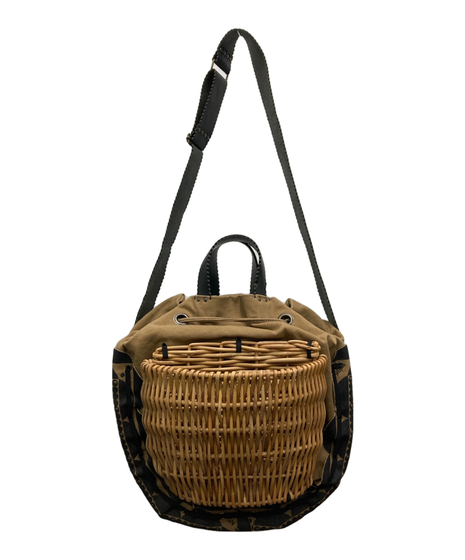 中古・古着通販】ebagos (エバゴス) 2WAYカゴバッグ ベージュ