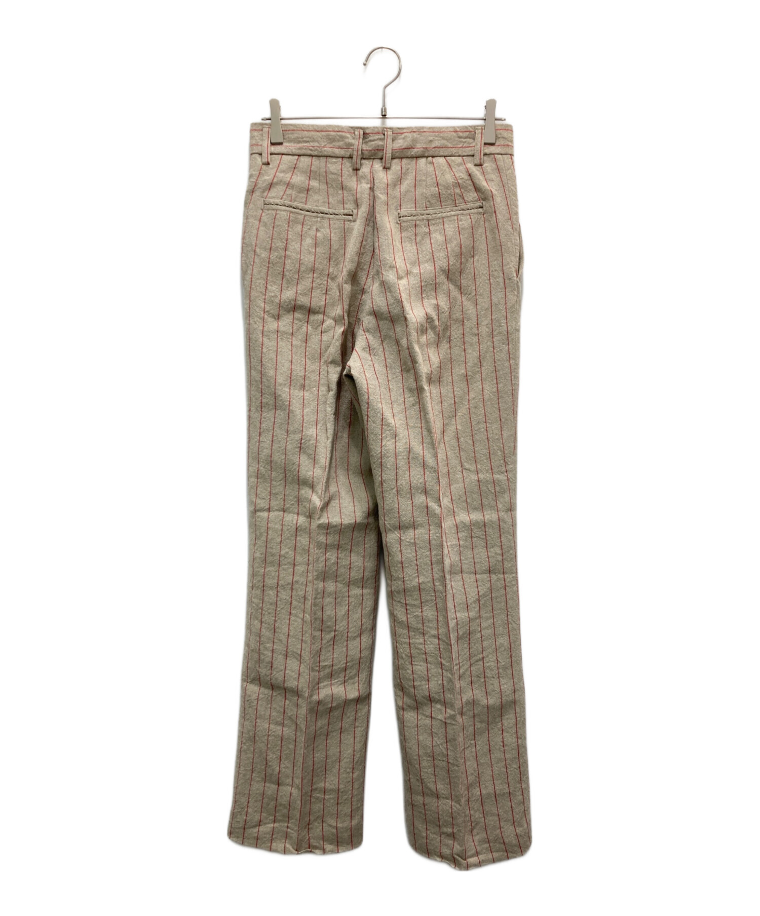 中古・古着通販】jonnlynx (ジョンリンクス) RED STRAIPE PANTS 