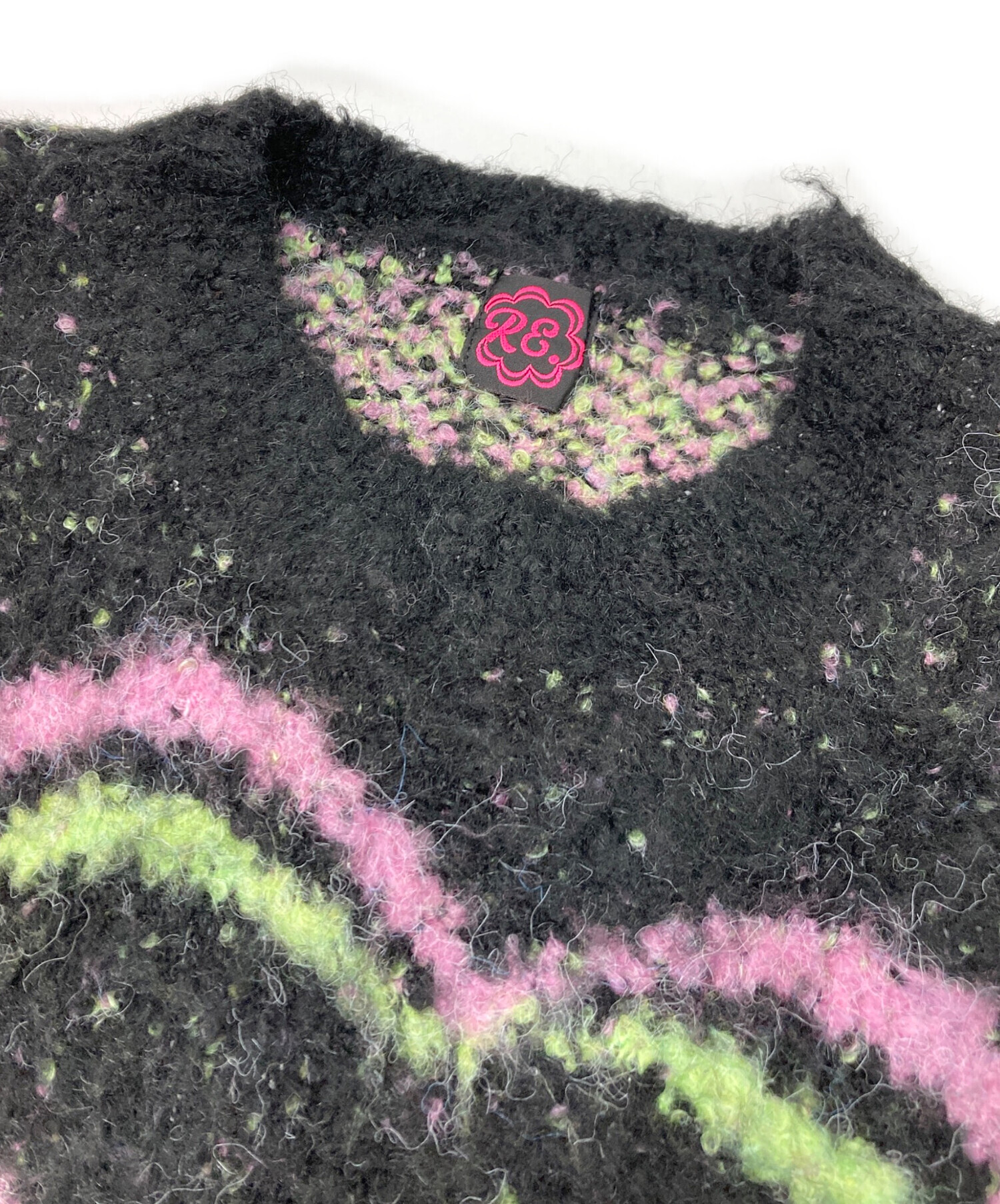 中古・古着通販】RE. (アールイードット) ニット ブラック サイズ:FREE 