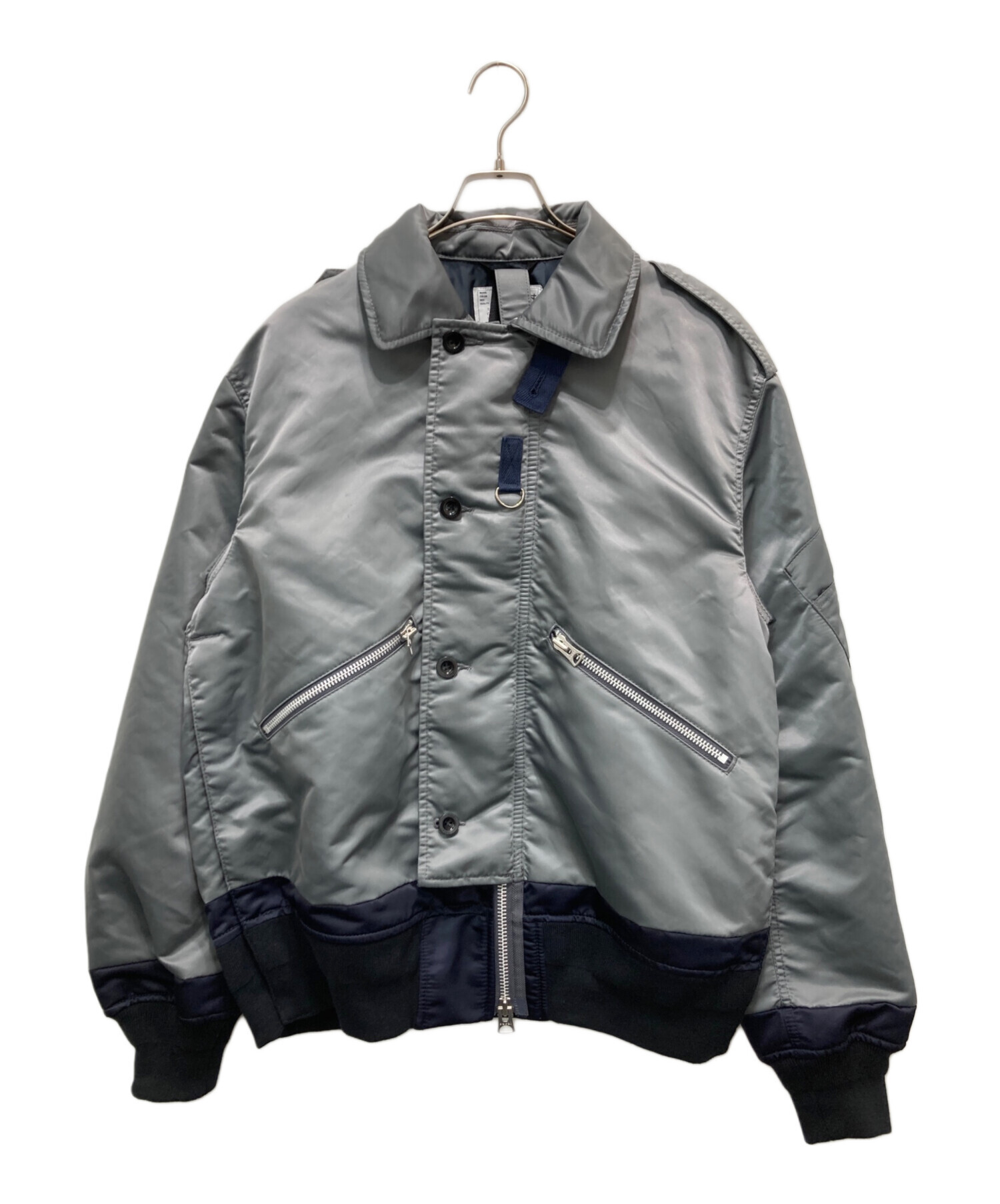 中古・古着通販】sacai (サカイ) ナイロンツイルブルゾン グレー