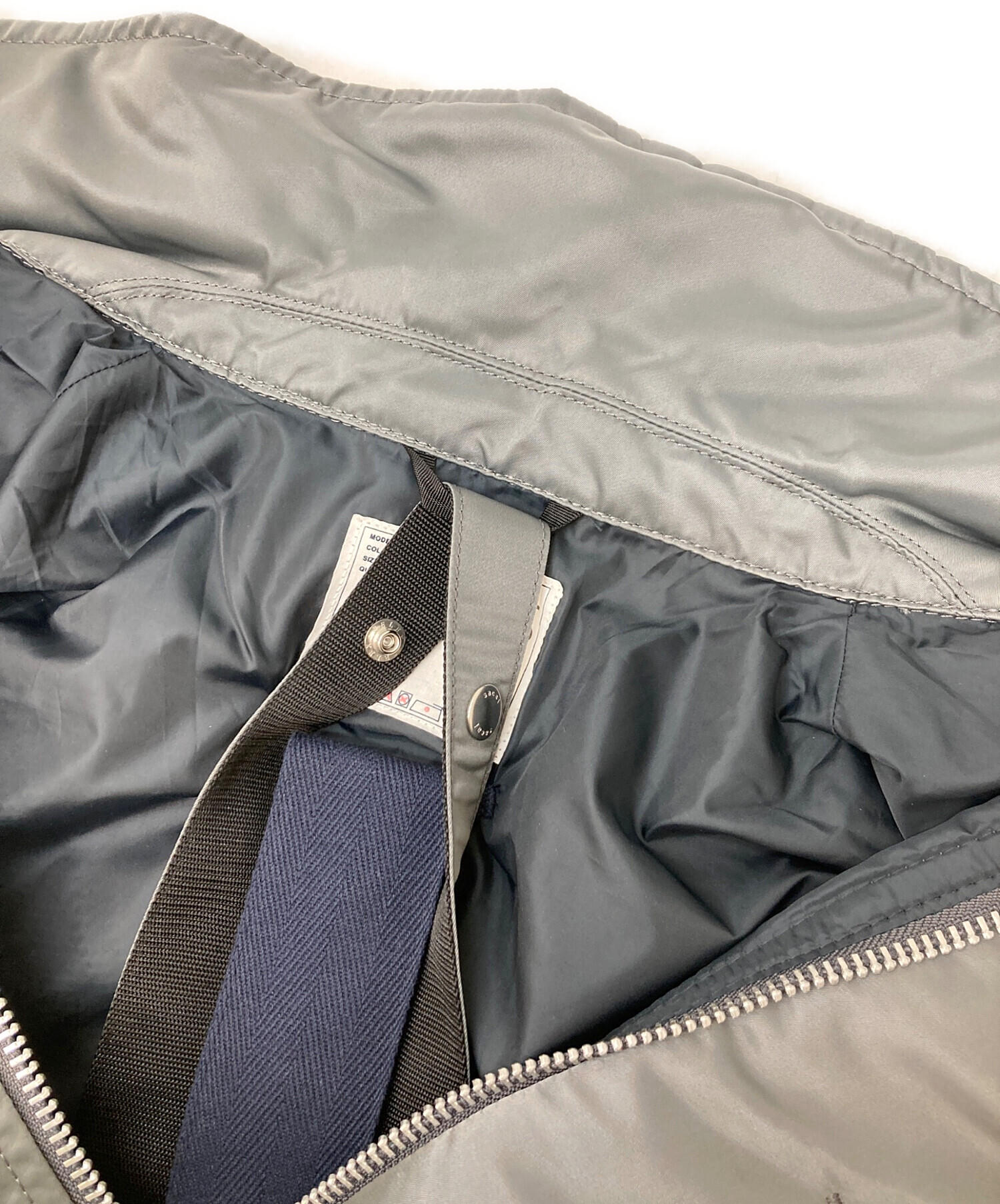 中古・古着通販】sacai (サカイ) ナイロンツイルブルゾン グレー 