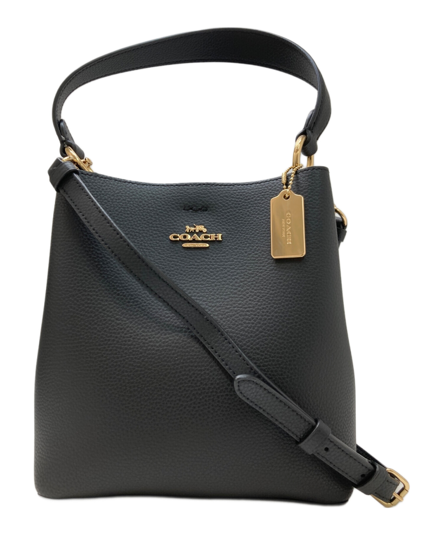 中古・古着通販】COACH (コーチ) シティバケットバッグ ブラック 