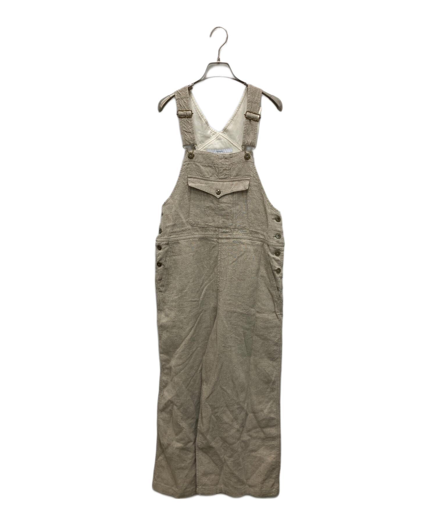 中古・古着通販】FRAMeWORK (フレームワーク) サロペット ベージュ