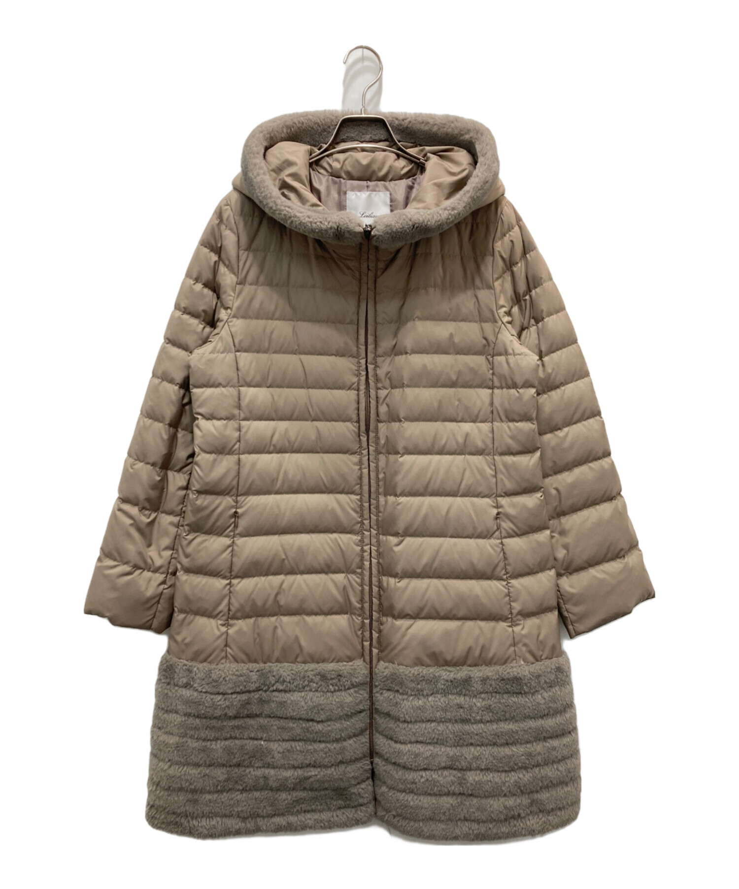 LEILIAN レリアン ダウンコート サイズ:9 ベージュ レディース