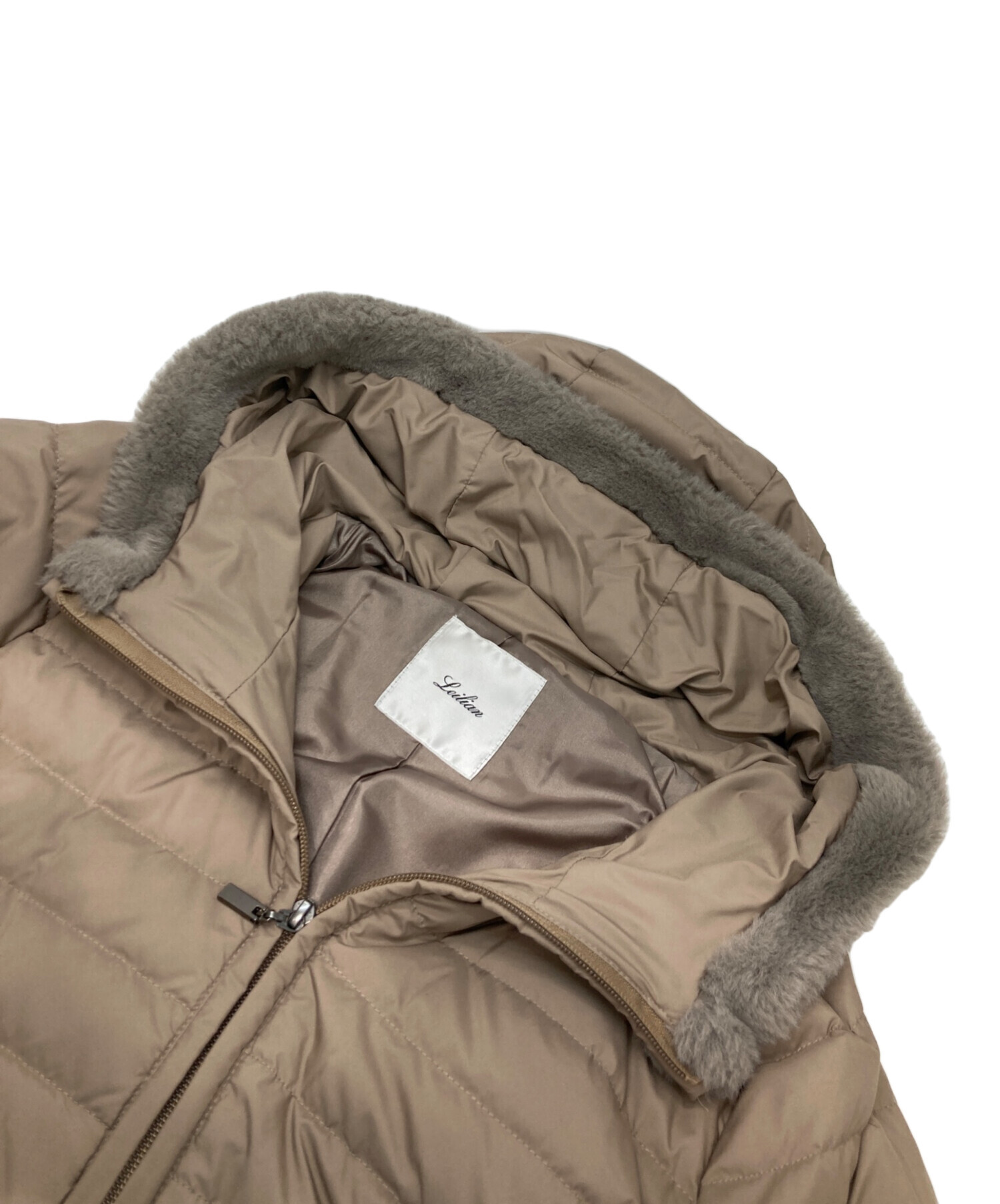 中古・古着通販】Leilian (レリアン) ダウンコート ベージュ サイズ:9 