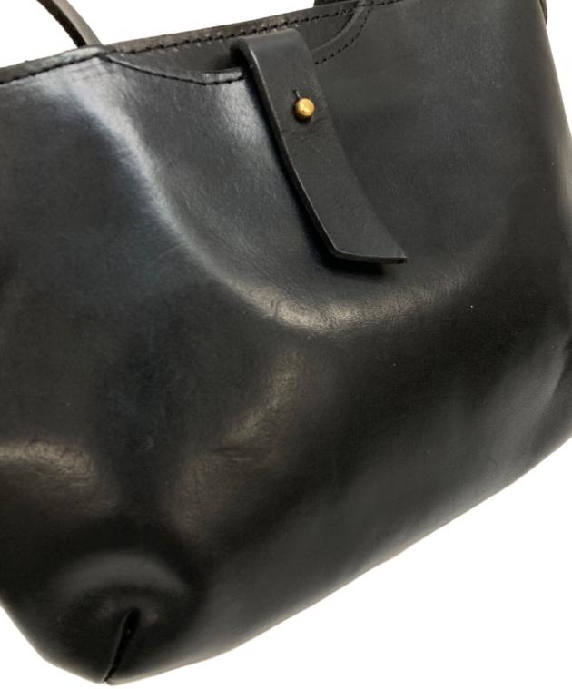 未使用品 SLOW 馬革 オールレザー ショルダーバッグ ブラック タグあり 中古・古着通販】SLOW (スロウ) レザーミニショルダーバッグ ブラック