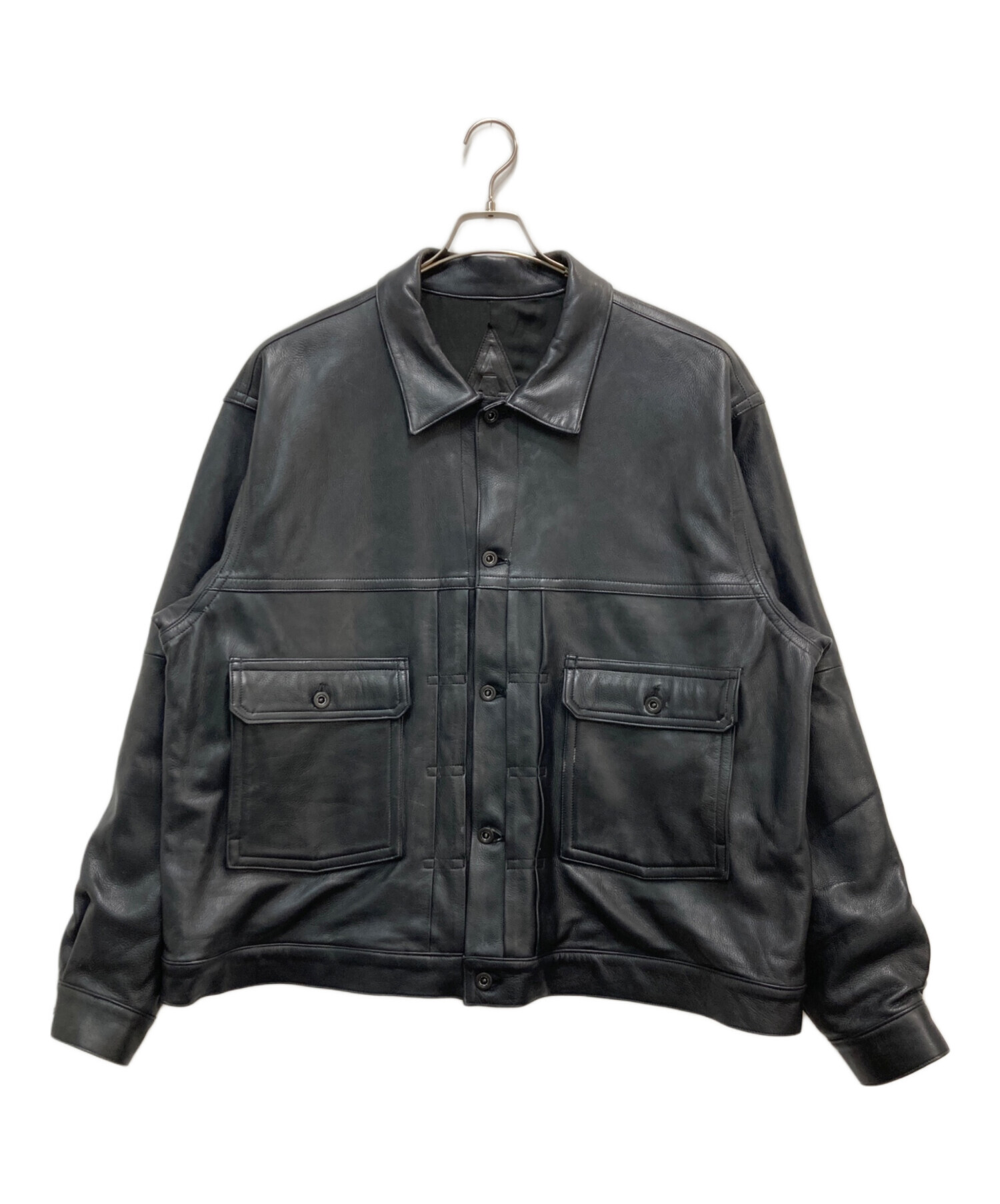 中古・古着通販】A LEATHER (ア レザー) HUMONGOUS TRUCKER JACKET 