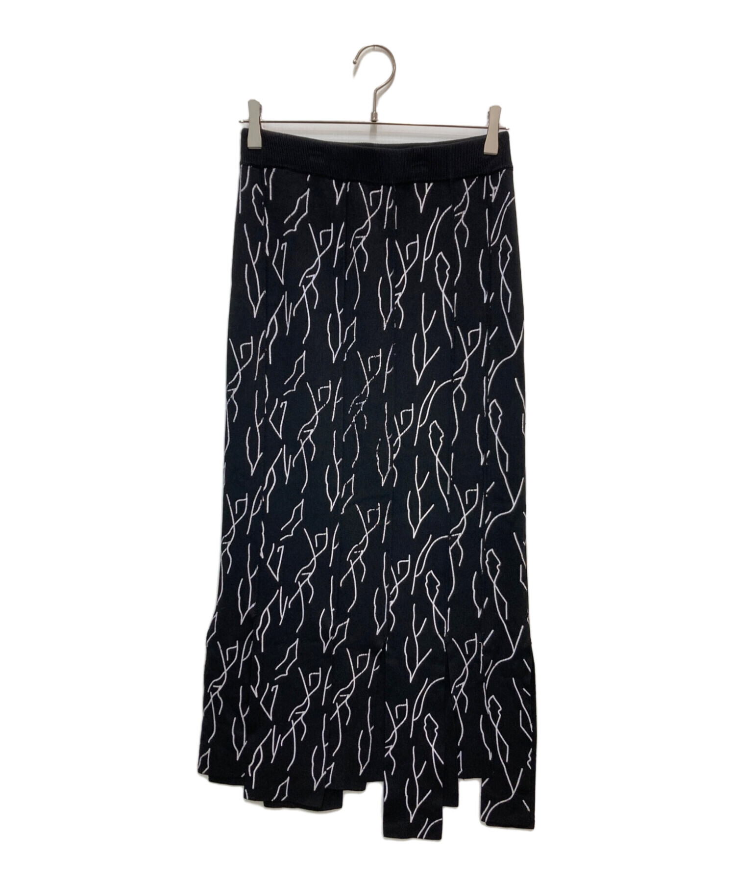 中古・古着通販】UN3D. (アンスリード) ニットスカート ブラック