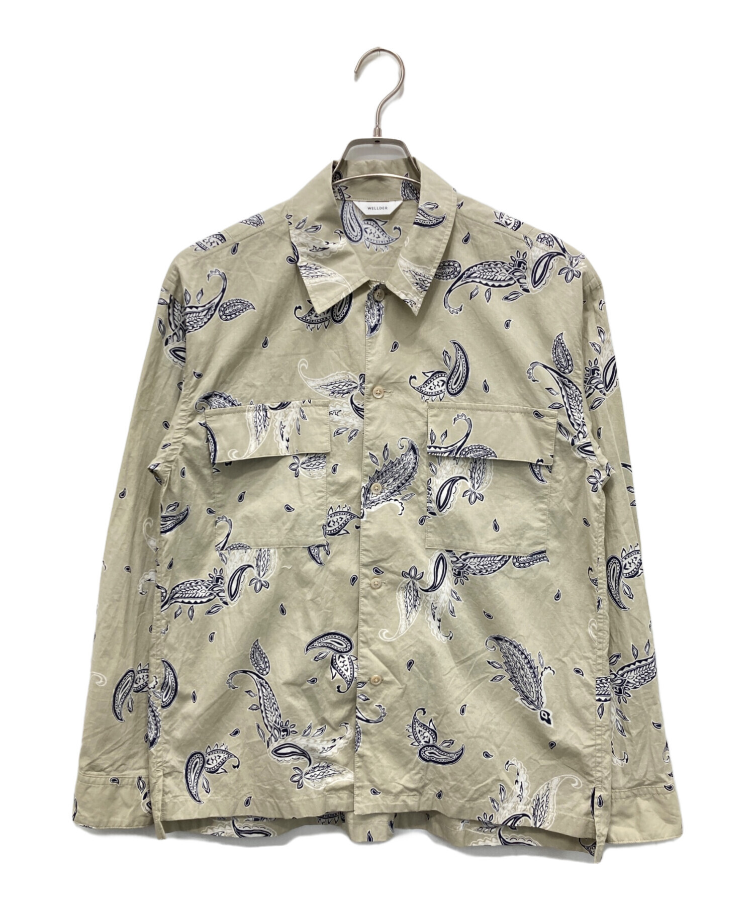 中古・古着通販】WELLDER (ウェルダー) Box Fit Shirt ベージュ サイズ