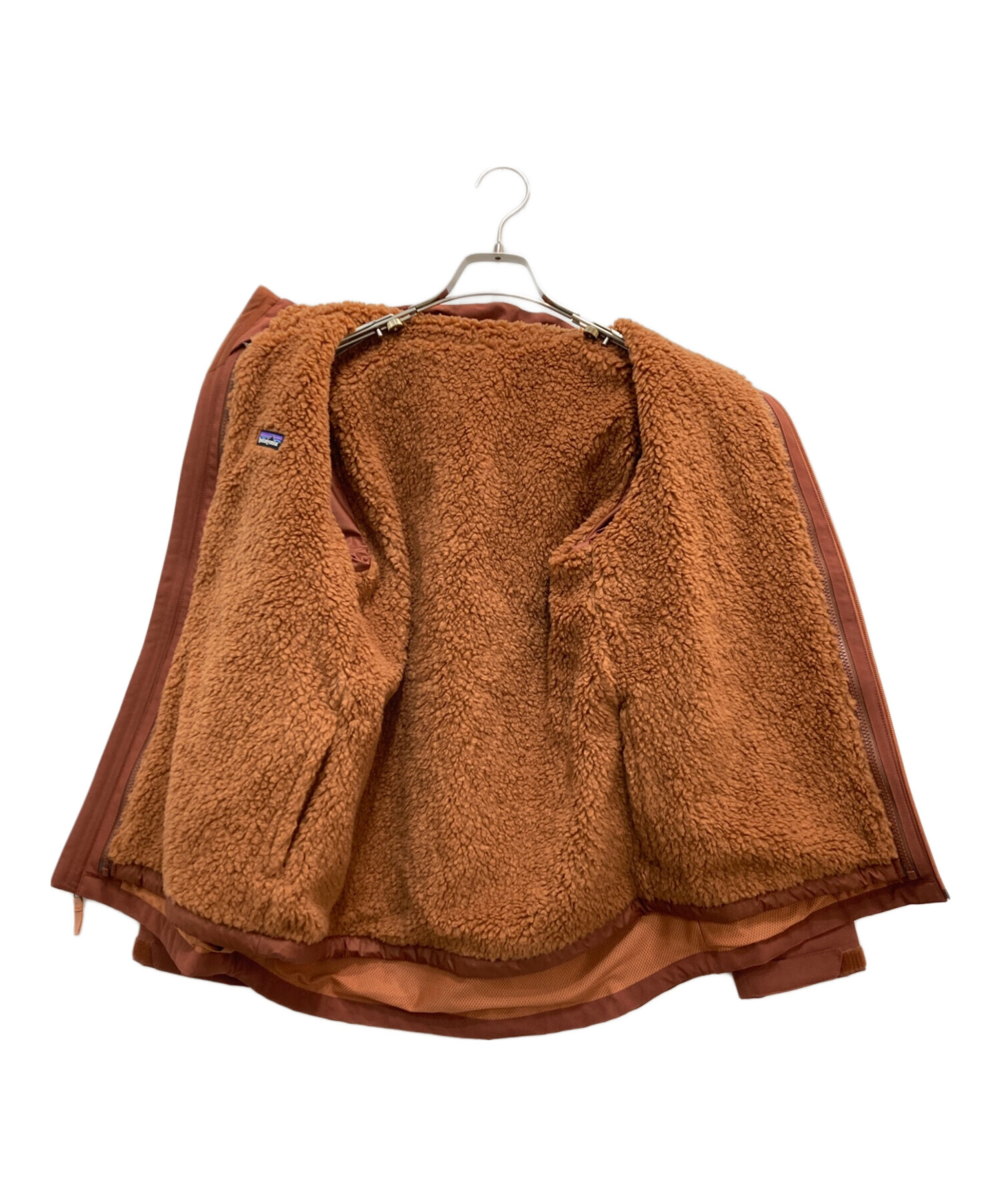 patagonia フリースジャケット Mサイズ 茶色　キッズ用　10T目安 patagonia フリースジャケット Mサイズ 茶色 キッズ用 10T目安