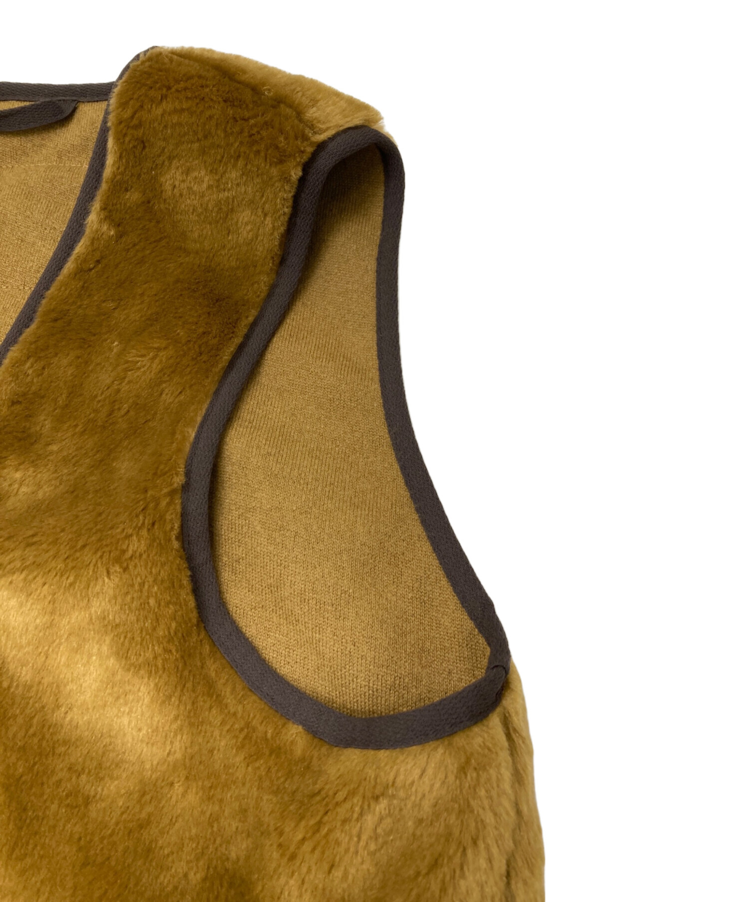 美品　Barbour ファー ライナーベスト Size 36 中古・古着通販】Barbour (バブアー) ファーライナーベスト ブラウン