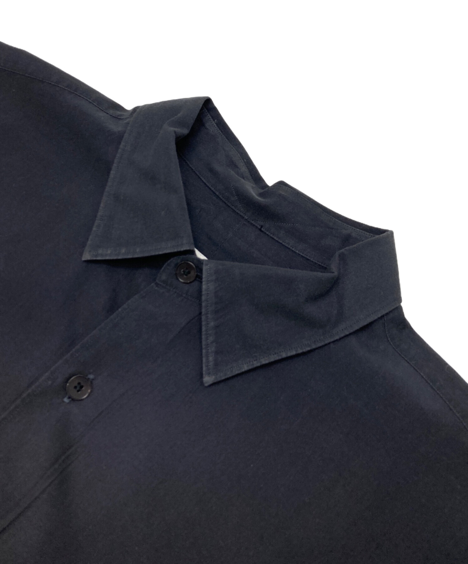 中古・古着通販】COMOLI (コモリ) コモリシャツ ネイビー サイズ:4