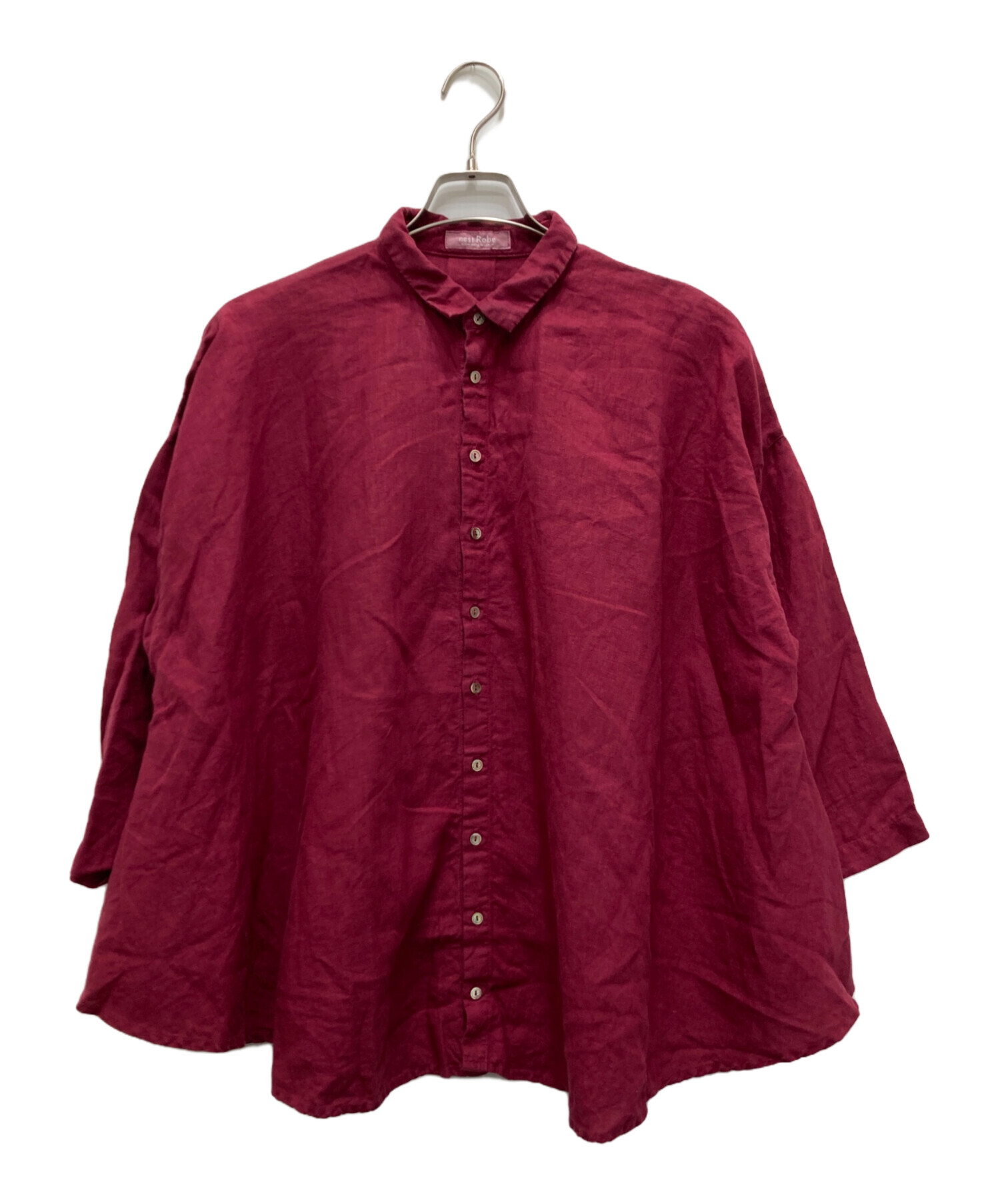 中古・古着通販】nest Robe (ネストローブ) リネンシャツ レッド 