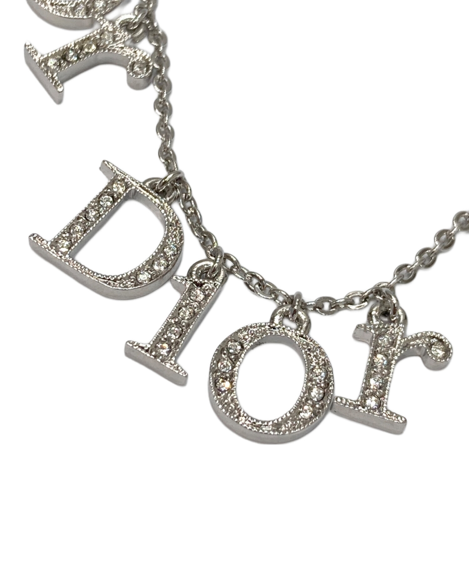 Dior シルバー ロゴ ネックレス ディオール Dior ネックレス ロゴ シルバー