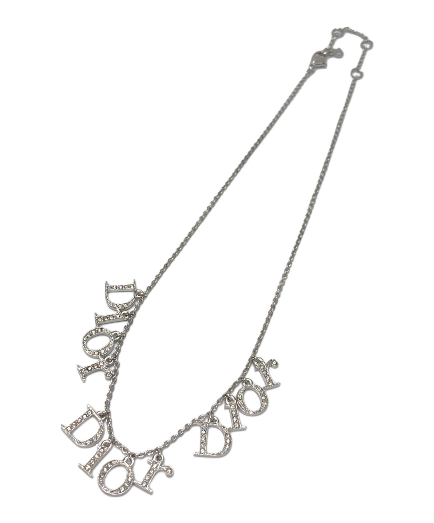 中古・古着通販】Dior (ディオール) 3連ロゴネックレス シルバー