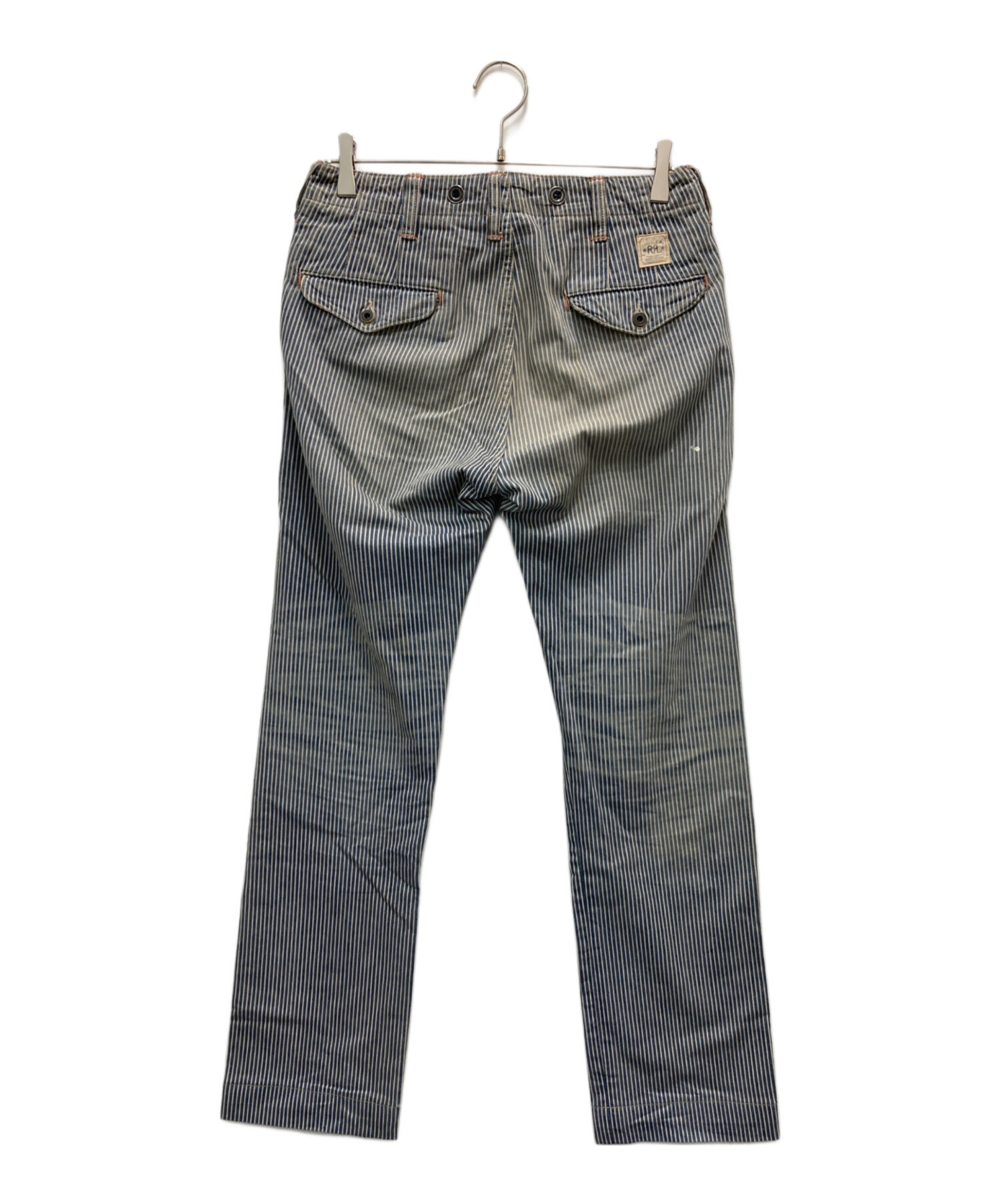 中古・古着通販】RRL (ダブルアールエル) ヒッコリーパンツ ブルー