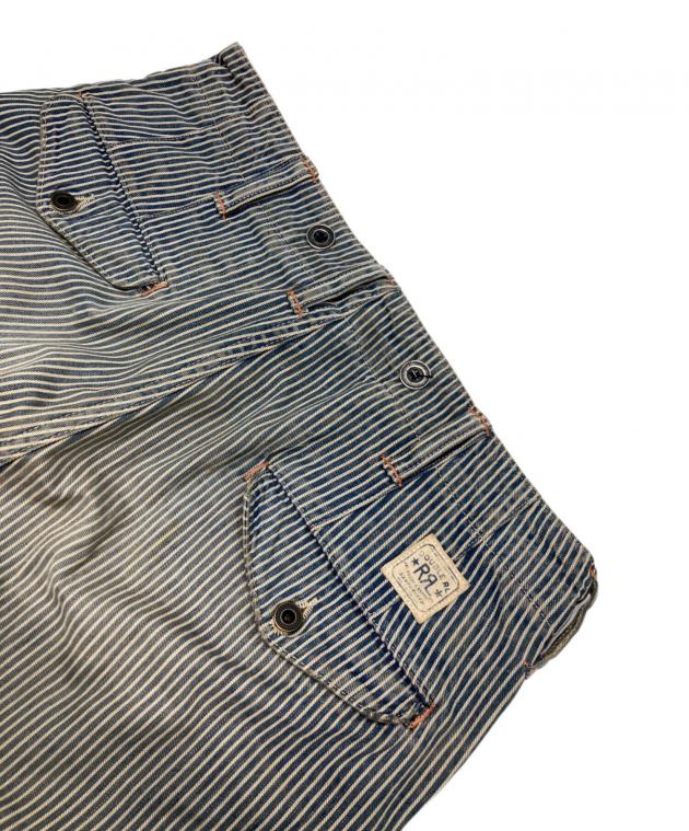 中古・古着通販】RRL (ダブルアールエル) ヒッコリーパンツ ブルー