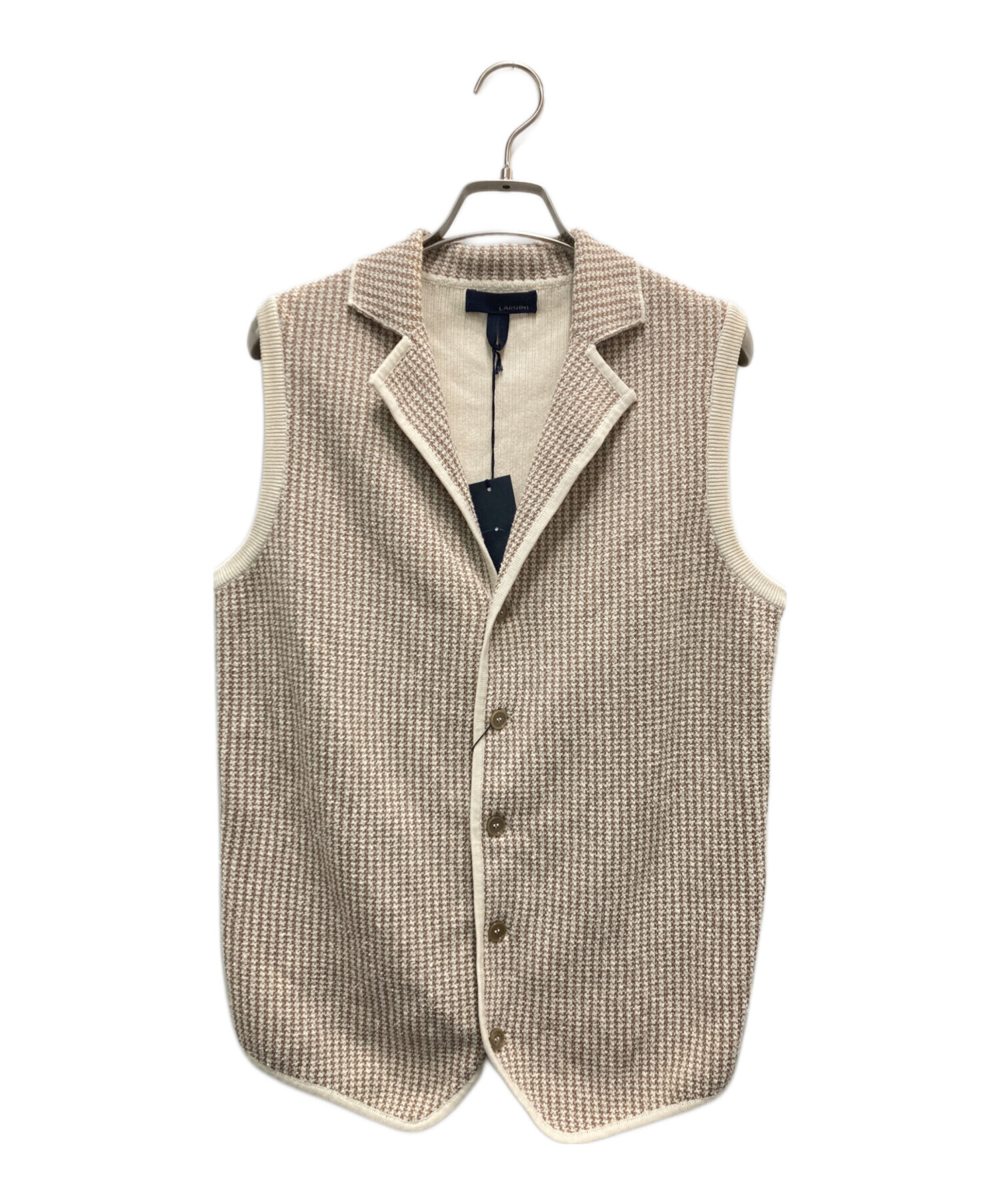 LARDINI ラルディーニ　ベージュ 46ボタン付き ジレ　ベスト 楽天市場】ラルディーニ ジレ（カラーベージュ）（メンズファッション