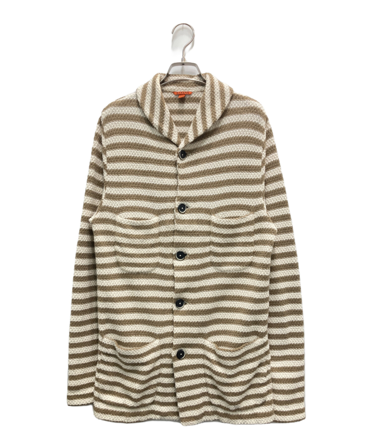 BARENA バレナ ジャケット メンズ 【古着】【中古】 中古・古着通販】BARENA (バレナ) ショールカラーニットジャケット