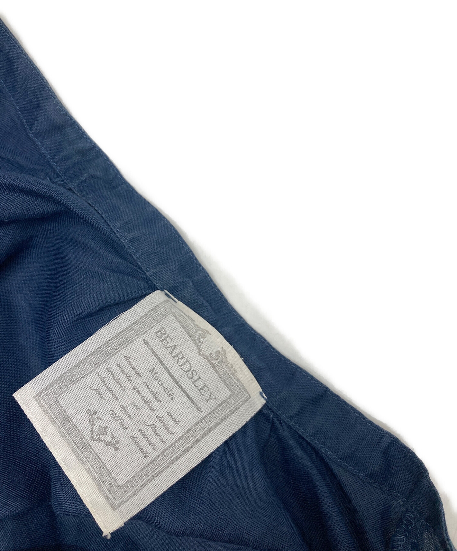 中古・古着通販】BEARDSLEY (ビアズリー) リネンワンピース ネイビー