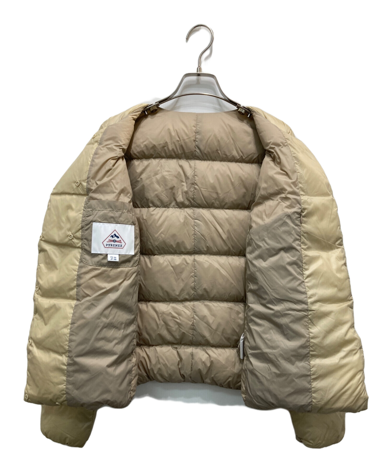 PYRENEX ベージュ ダウンジャケット 38 中古・古着通販】Pyrenex (ピレネックス) ダウンジャケット ベージュ