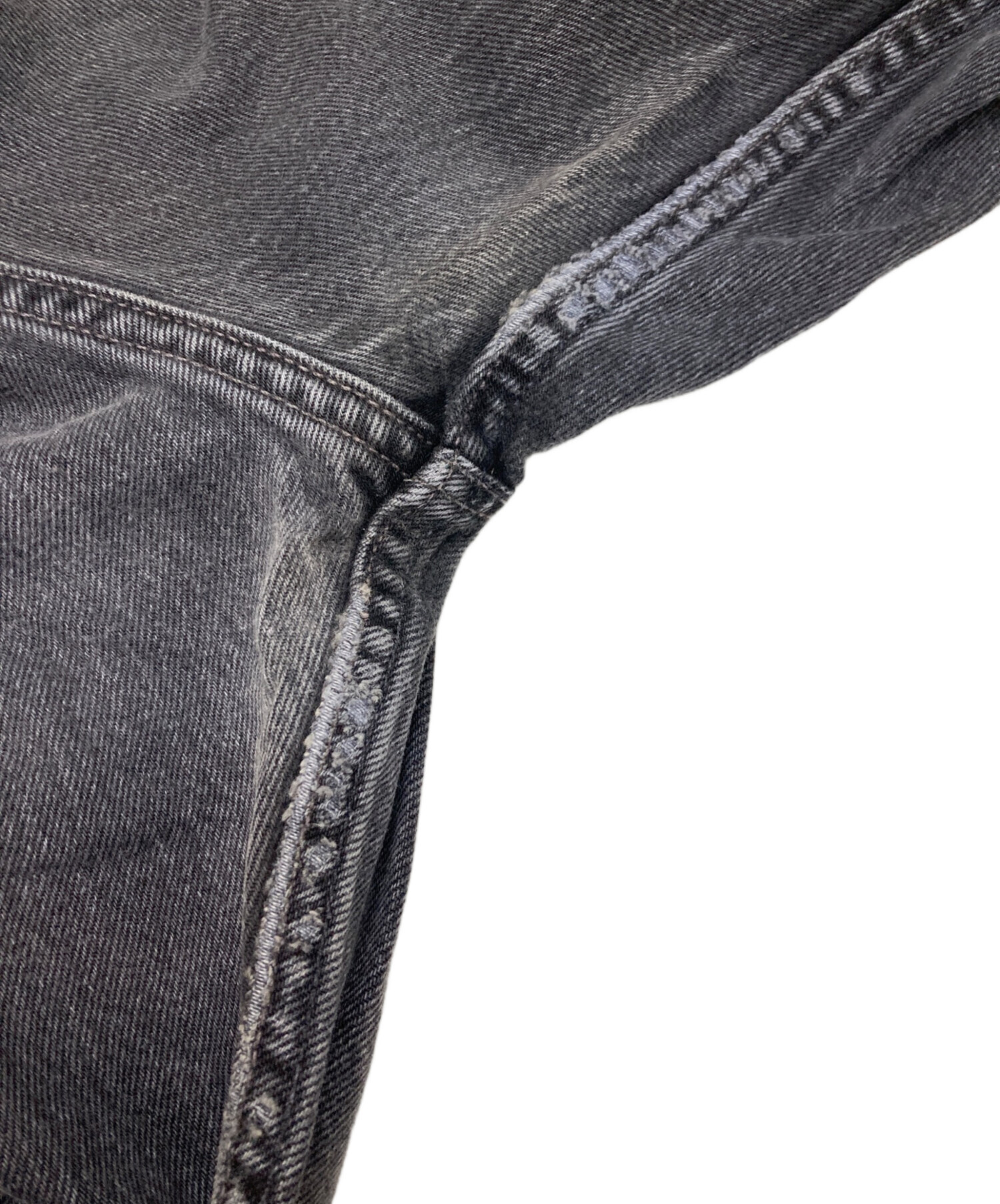 中古・古着通販】LEVI'S (リーバイス) 501後染めデニムパンツ ブラック