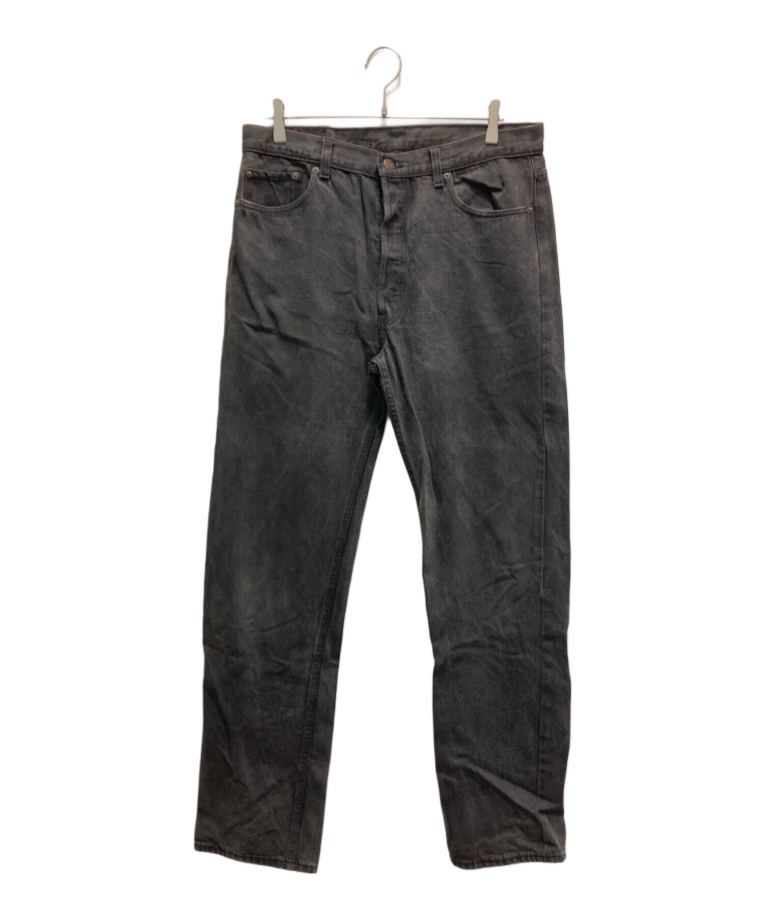 中古・古着通販】LEVI'S (リーバイス) 501後染めデニムパンツ ブラック