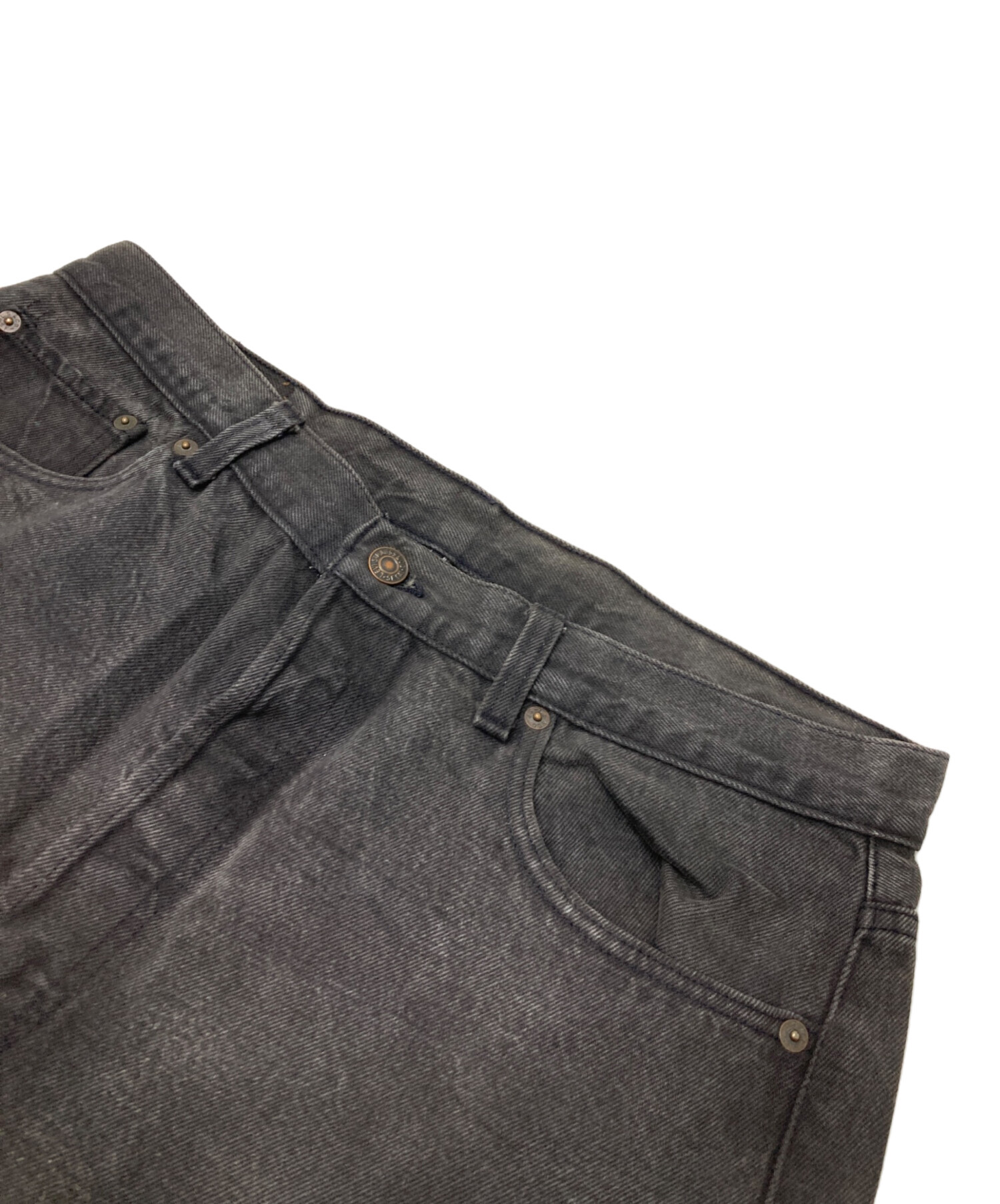 中古・古着通販】LEVI'S (リーバイス) 501後染めデニムパンツ ブラック
