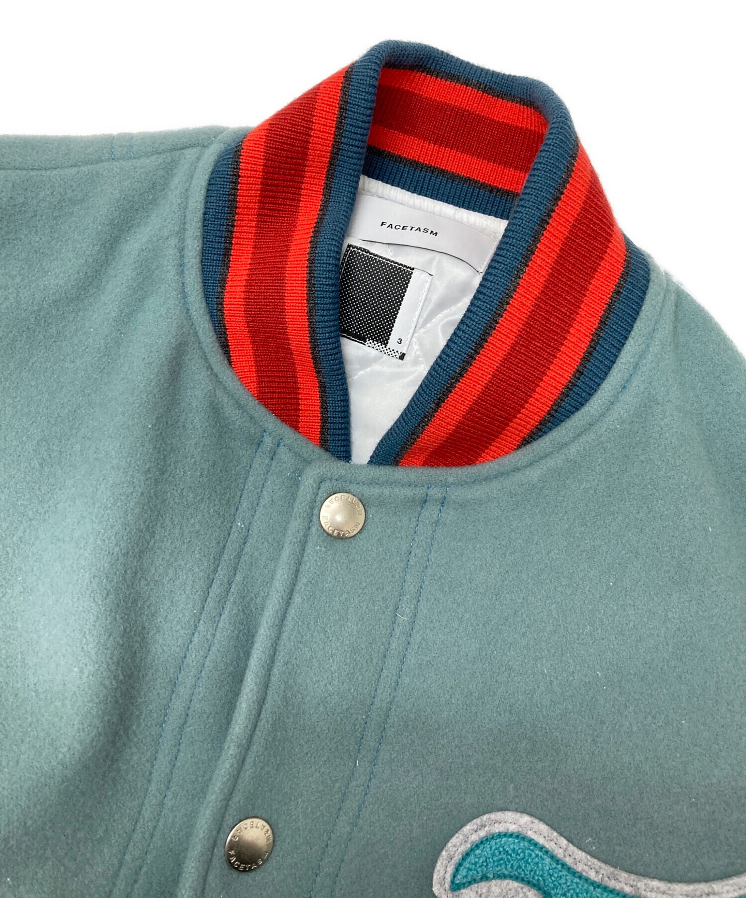 中古・古着通販】FACETASM (ファセッタズム) PATCHED STADIUM JACKET