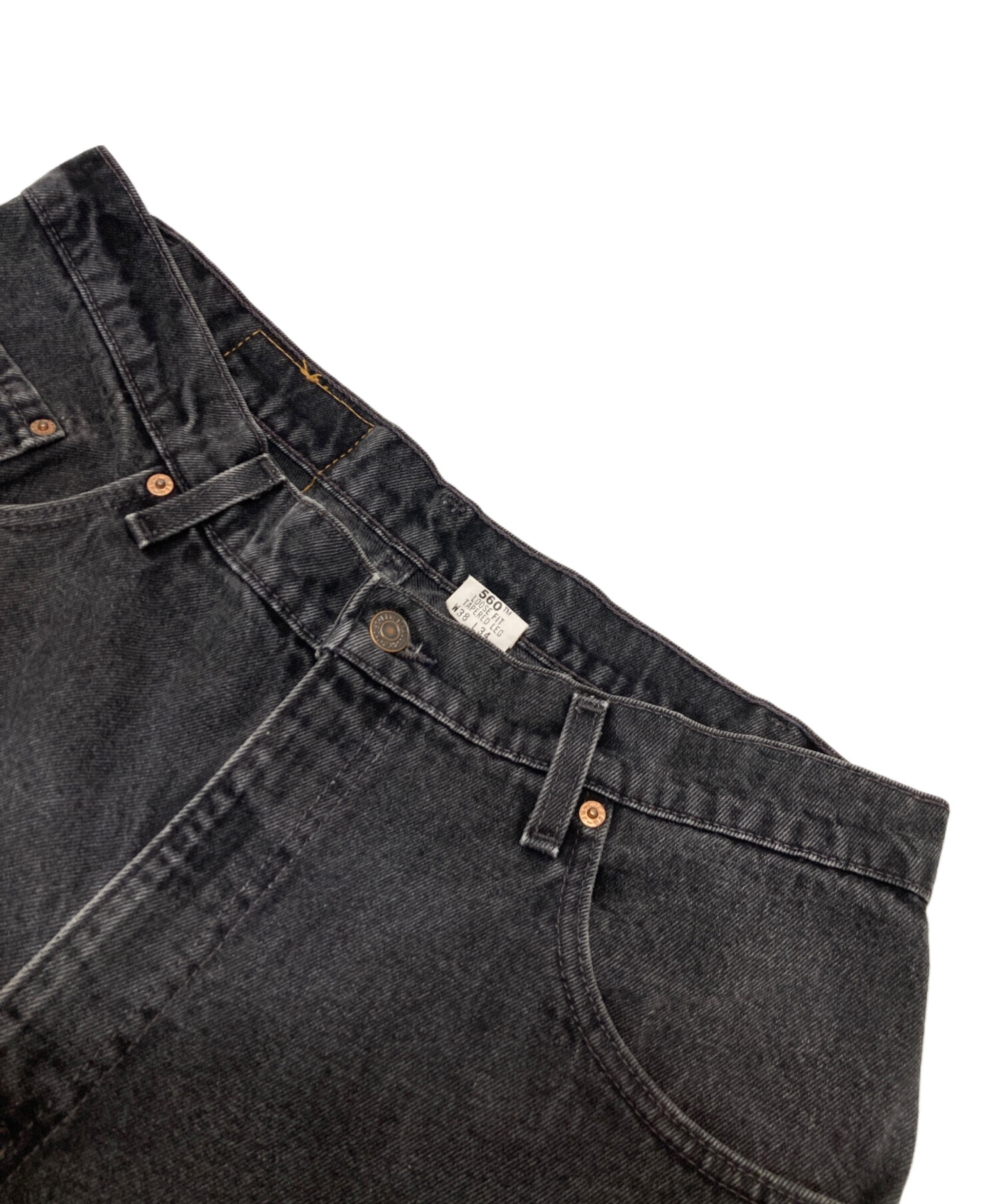 中古・古着通販】LEVI'S (リーバイス) 560デニムパンツ ブラック