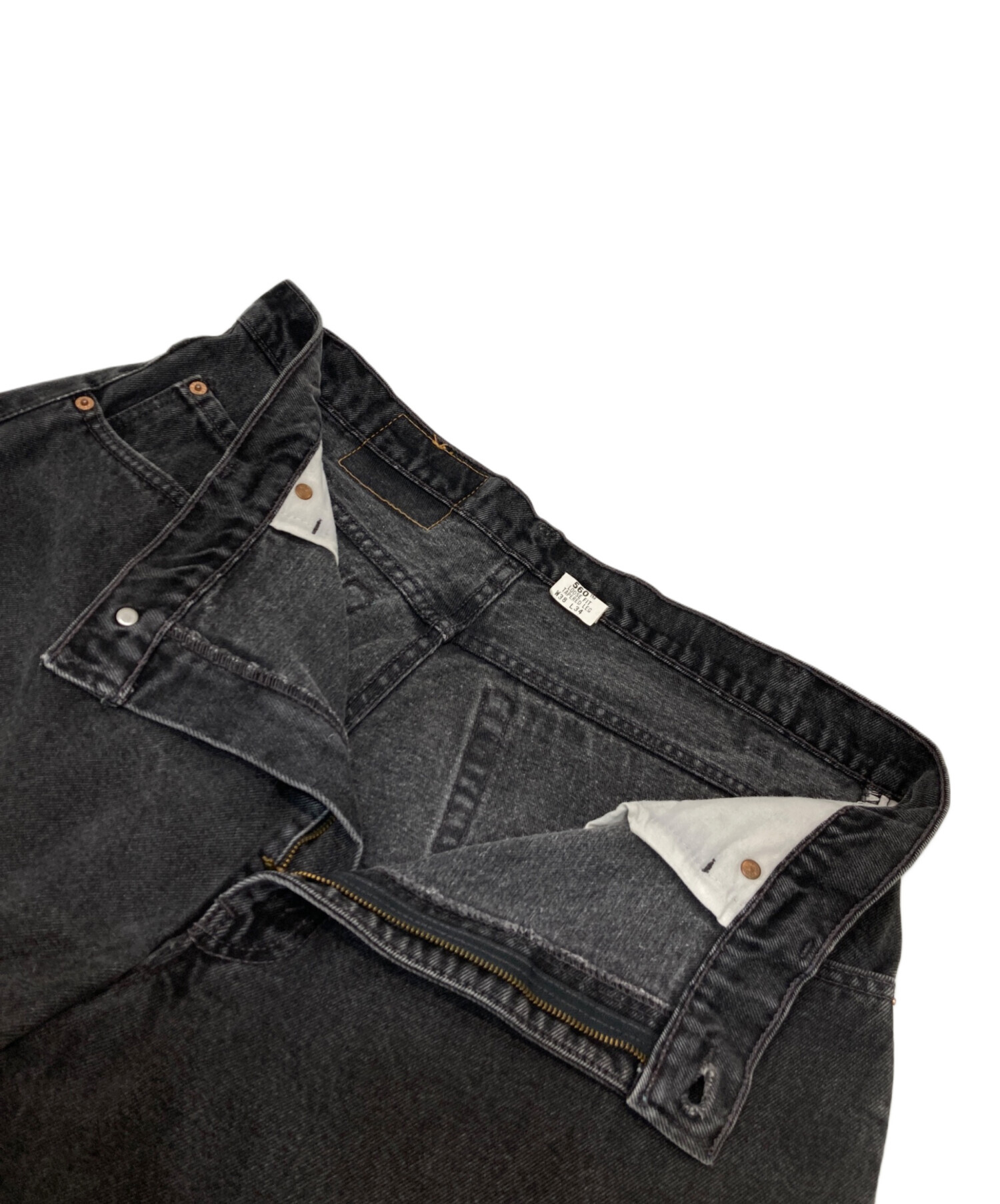 中古・古着通販】LEVI'S (リーバイス) 560デニムパンツ ブラック