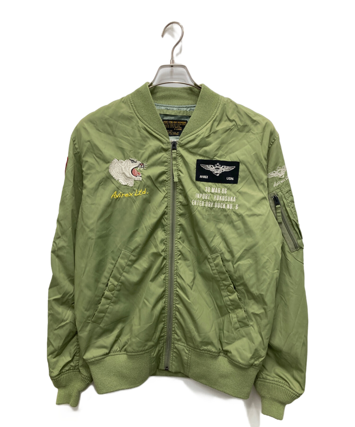 中古・古着通販】AVIREX (アヴィレックス) 刺繍デザインMA-1ジャケット