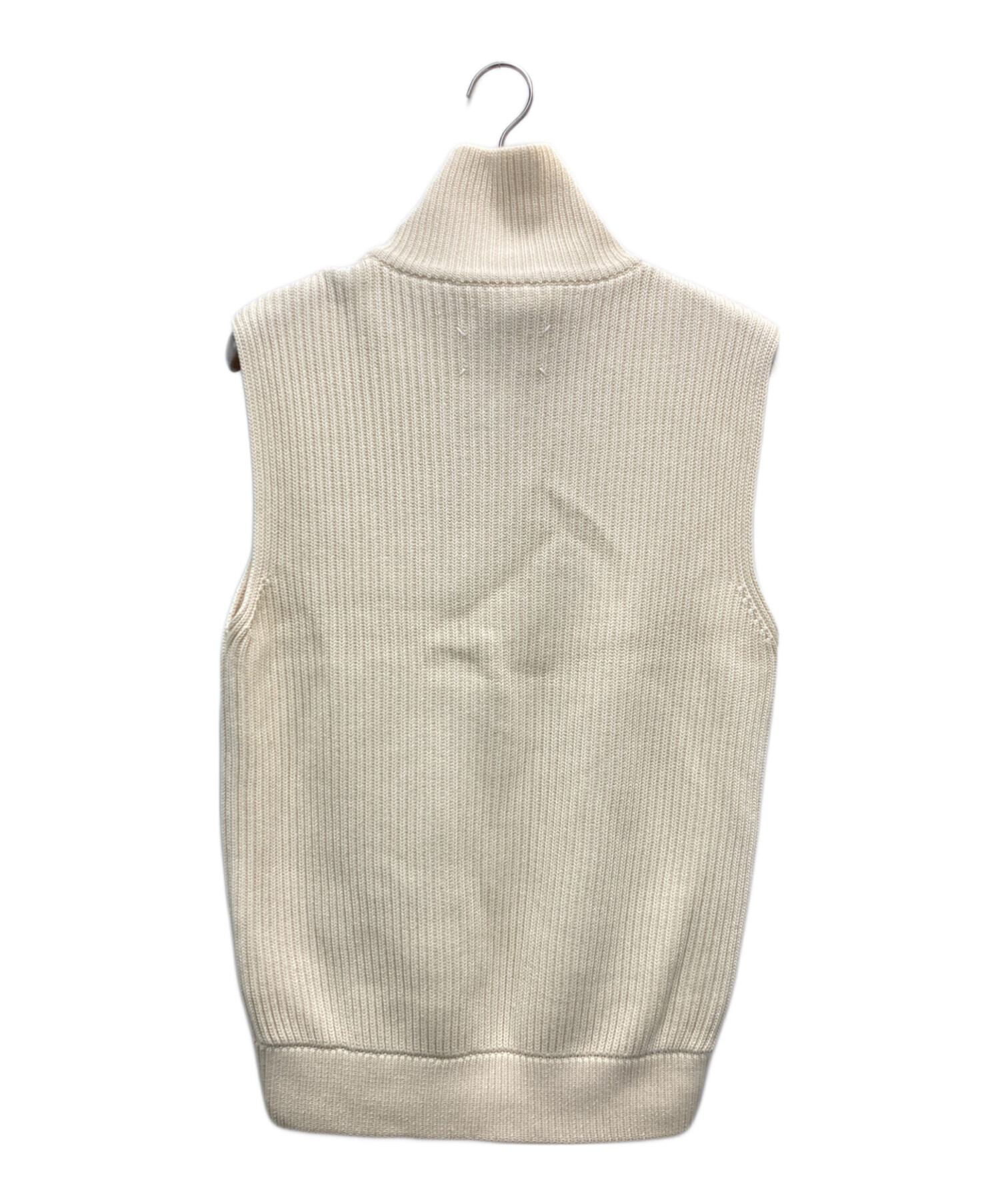 Maison Margiela ダメージ加工 ニットベスト ベージュ 中古・古着通販】Maison Margiela 14 (メゾンマルジェラ 14
