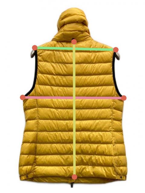 中古・古着通販】MONCLER (モンクレール) ダウンベスト イエロー