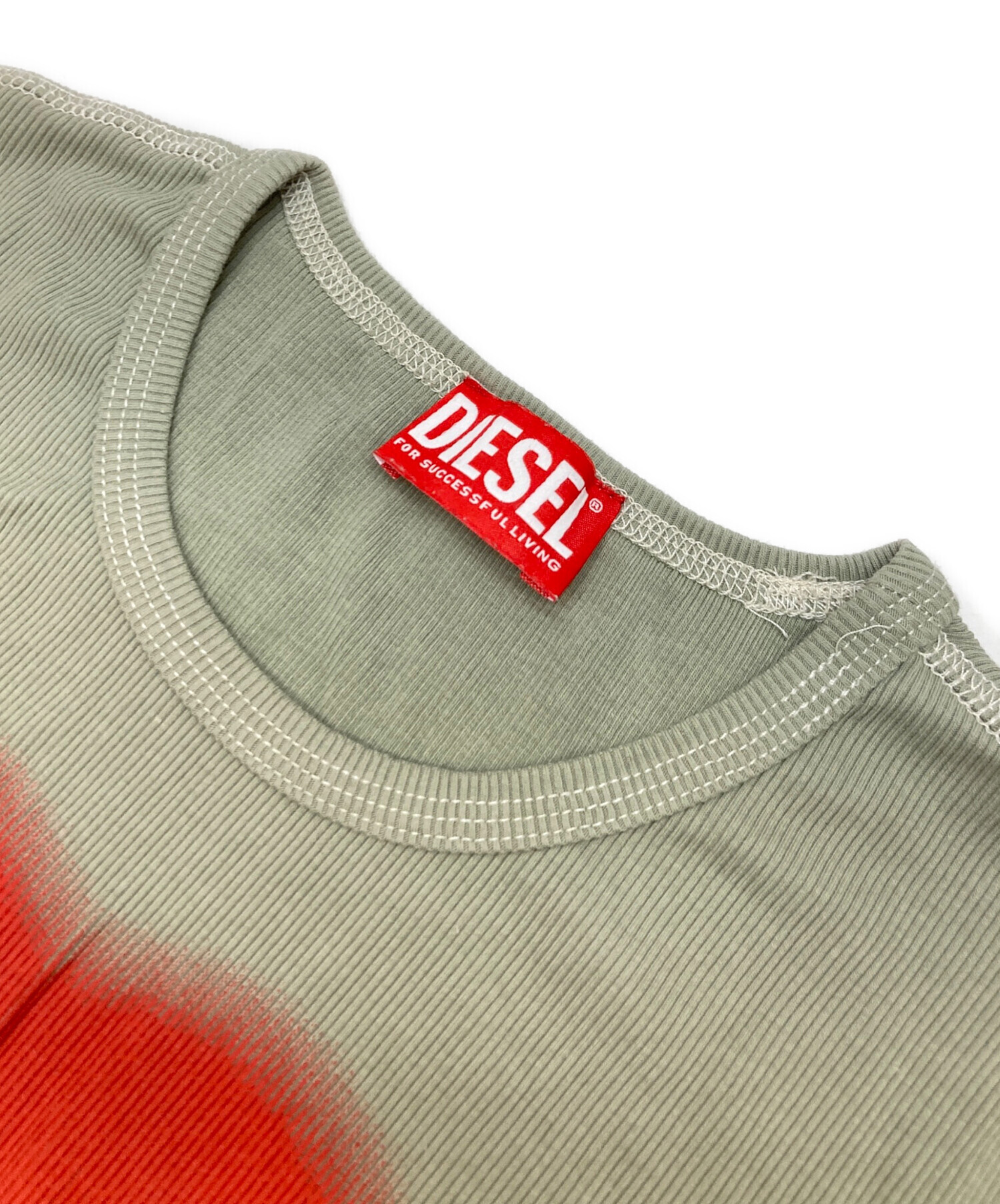 中古・古着通販】DIESEL (ディーゼル) ハートロゴTシャツ グリーン
