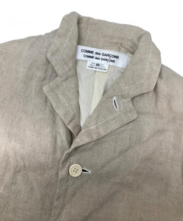 COMME des GARCONS リネンジャケット ベージュ M おまけ水 中古・古着通販】COMME des GARCONS COMME des GARCONS