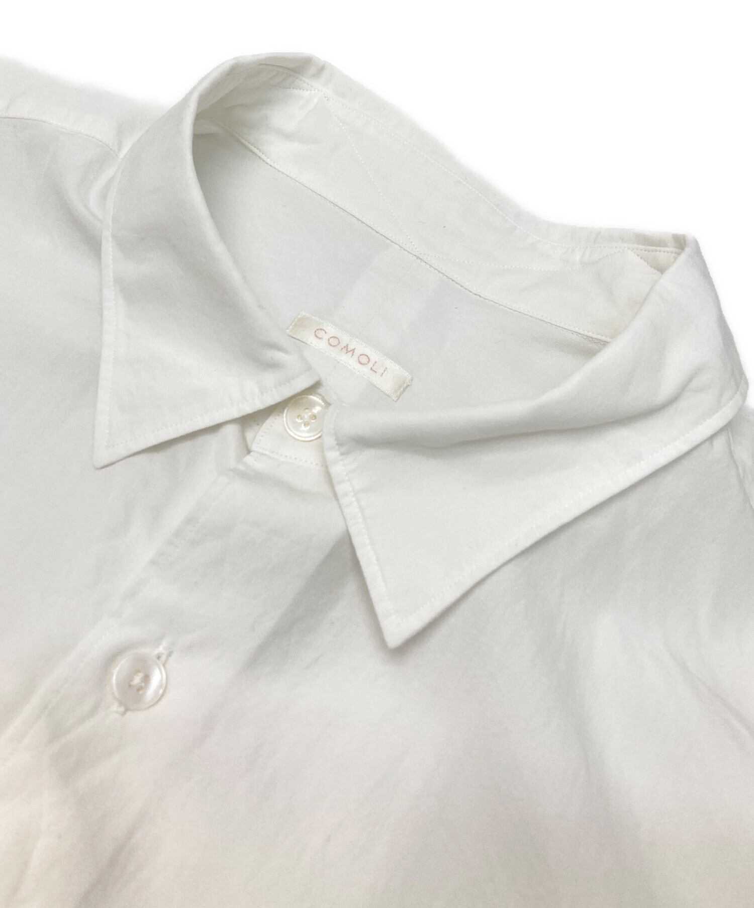 中古・古着通販】COMOLI (コモリ) コモリシャツ ホワイト サイズ:4
