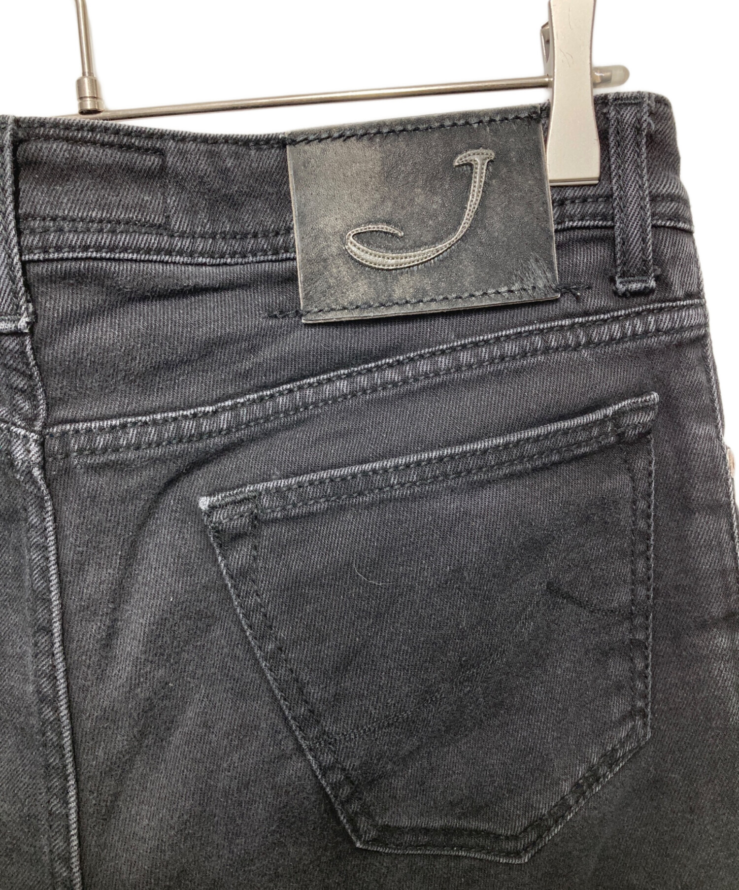 中古・古着通販】JACOB COHEN (ヤコブコーエン) デニムパンツ ブラック 