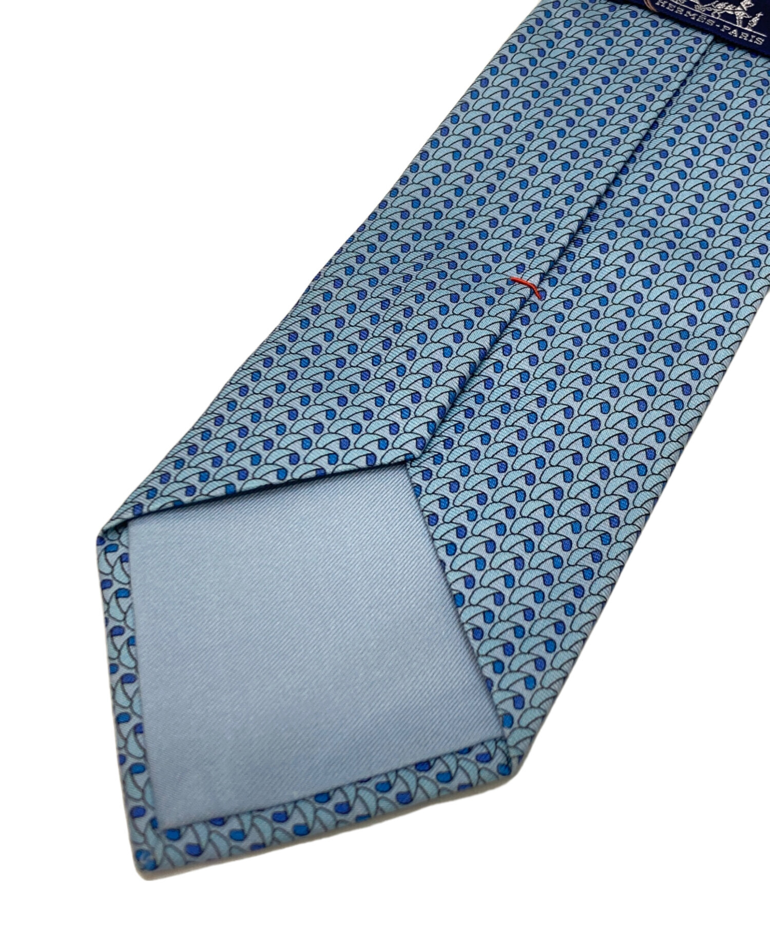 中古・古着通販】HERMES (エルメス) 総柄ネクタイ ブルー サイズ:実寸