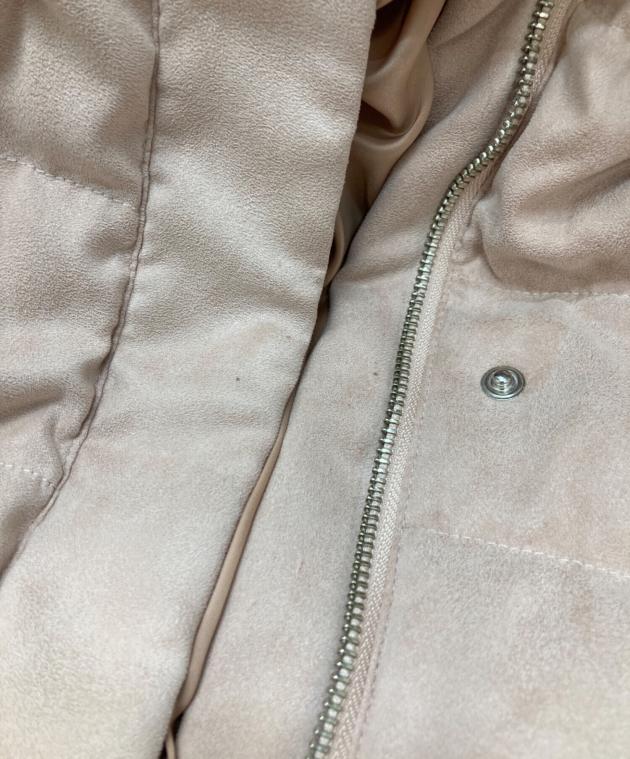 中古・古着通販】ANAYI (アナイ) フェイクスエードダウンコート ピンク