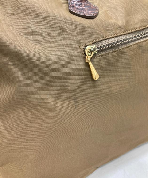 BALENCIAGA ナイロン製 ベージュ ボストンバッグ 中古・古着通販】BALENCIAGA (バレンシアガ) Bロゴミニボストンバッグ