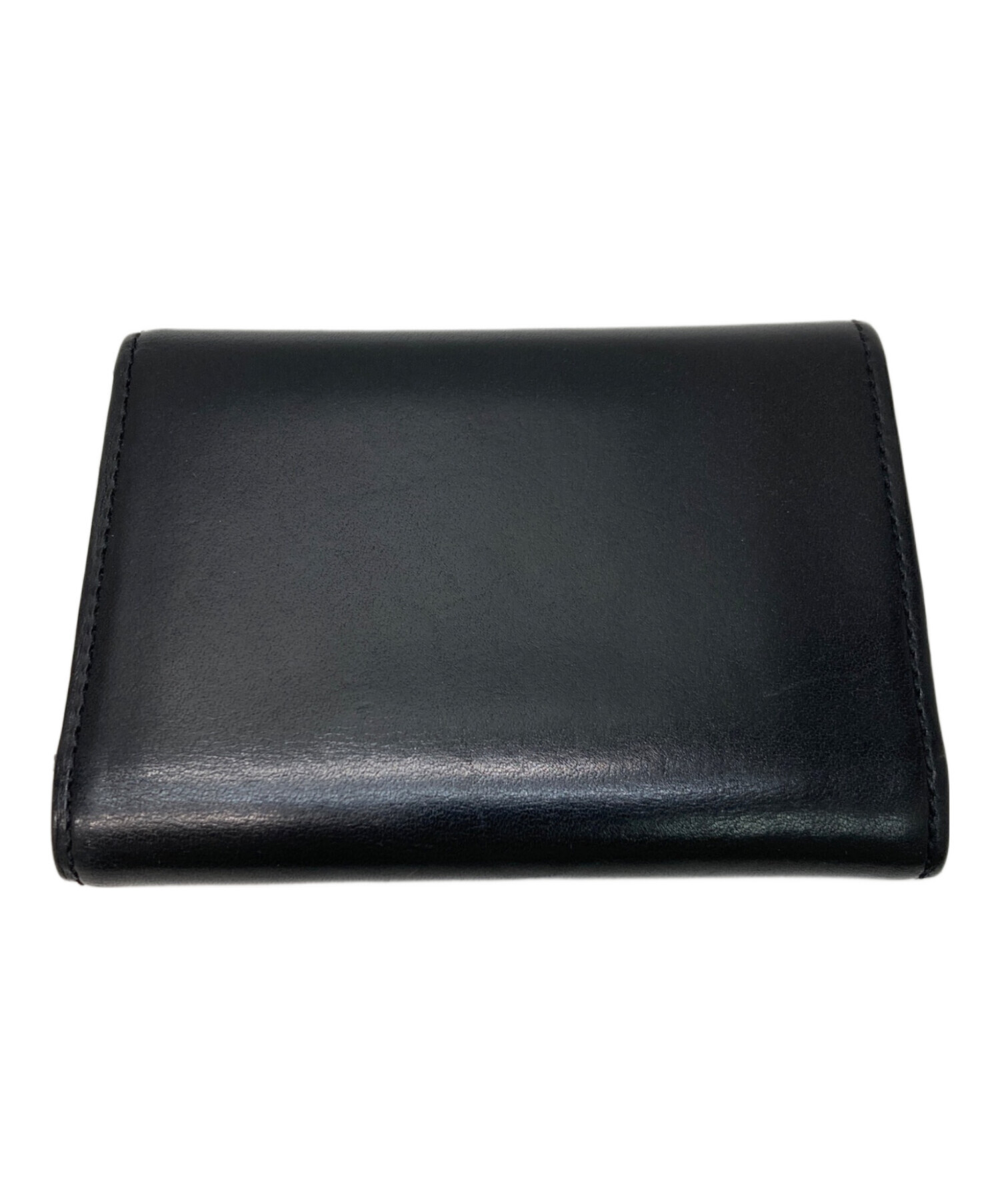 ワコマリア　WACKO MARIA PORTER ブラックレザー長財布 中古・古着通販】PORTER (ポーター) WACKO MARIA (ワコマリア) 3つ折り