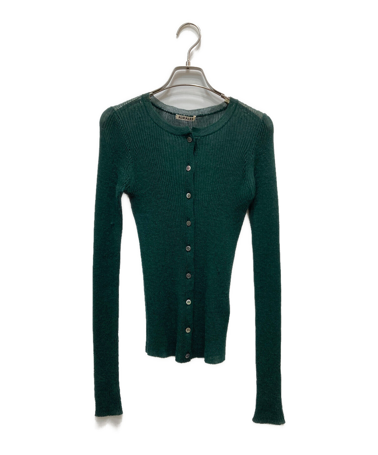 中古・古着通販】AURALEE (オーラリー) モヘアリブニットカーディガン