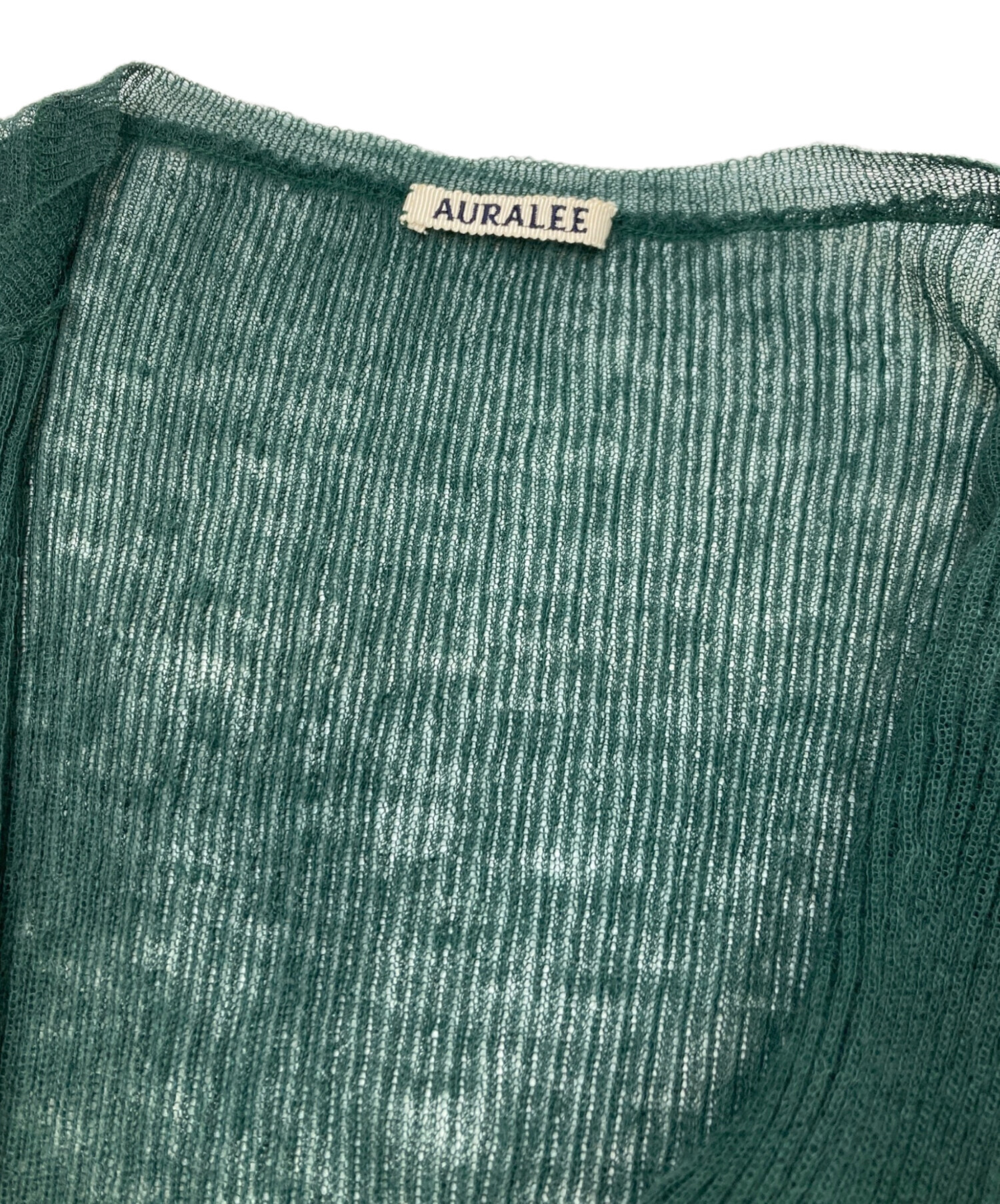 中古・古着通販】AURALEE (オーラリー) モヘアリブニットカーディガン 中古・古着通販】AURALEE (オーラリー) モヘアリブニットカーディガン