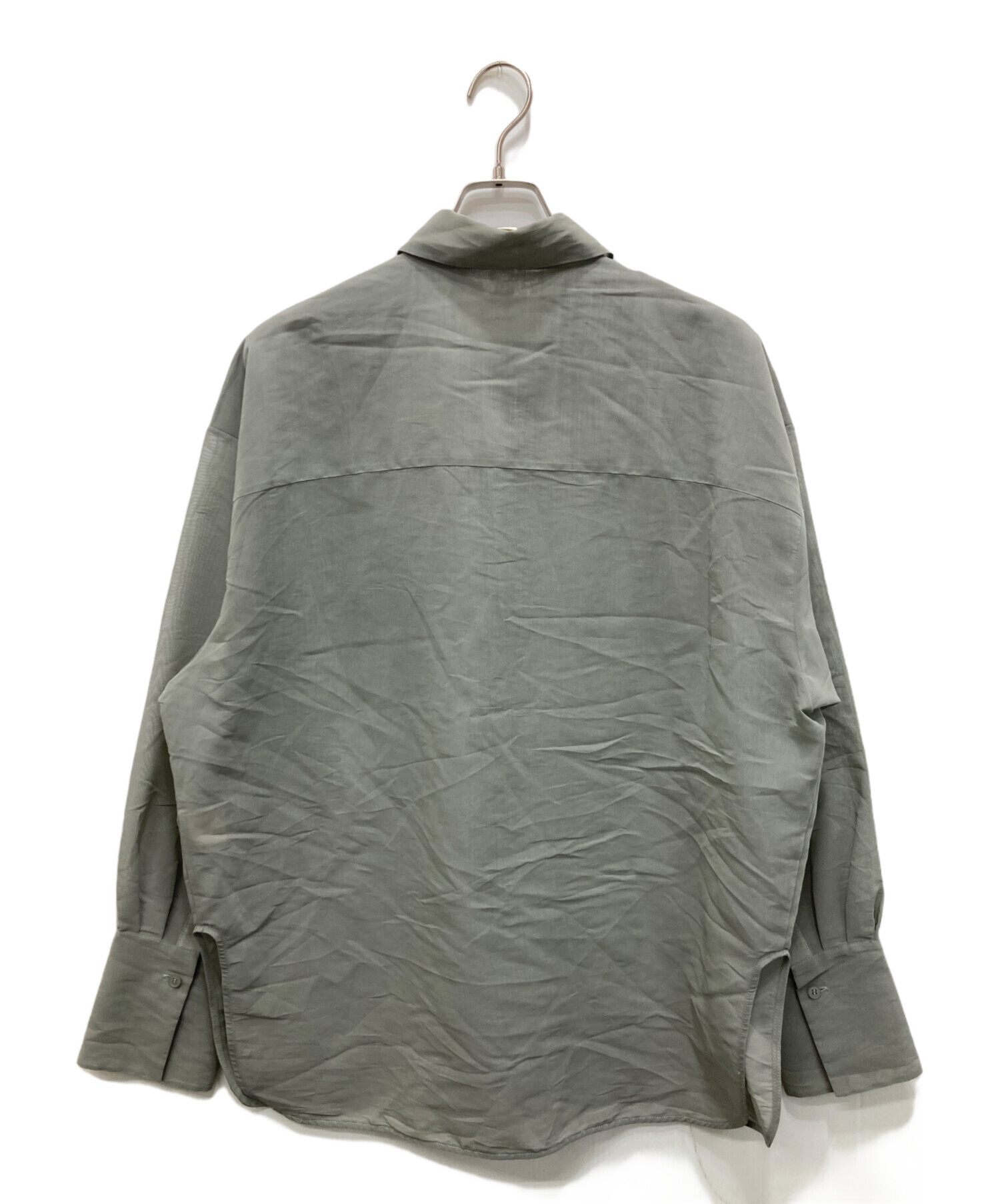 中古・古着通販】TODAYFUL (トゥデイフル) Organdy Over Shirts グレー 