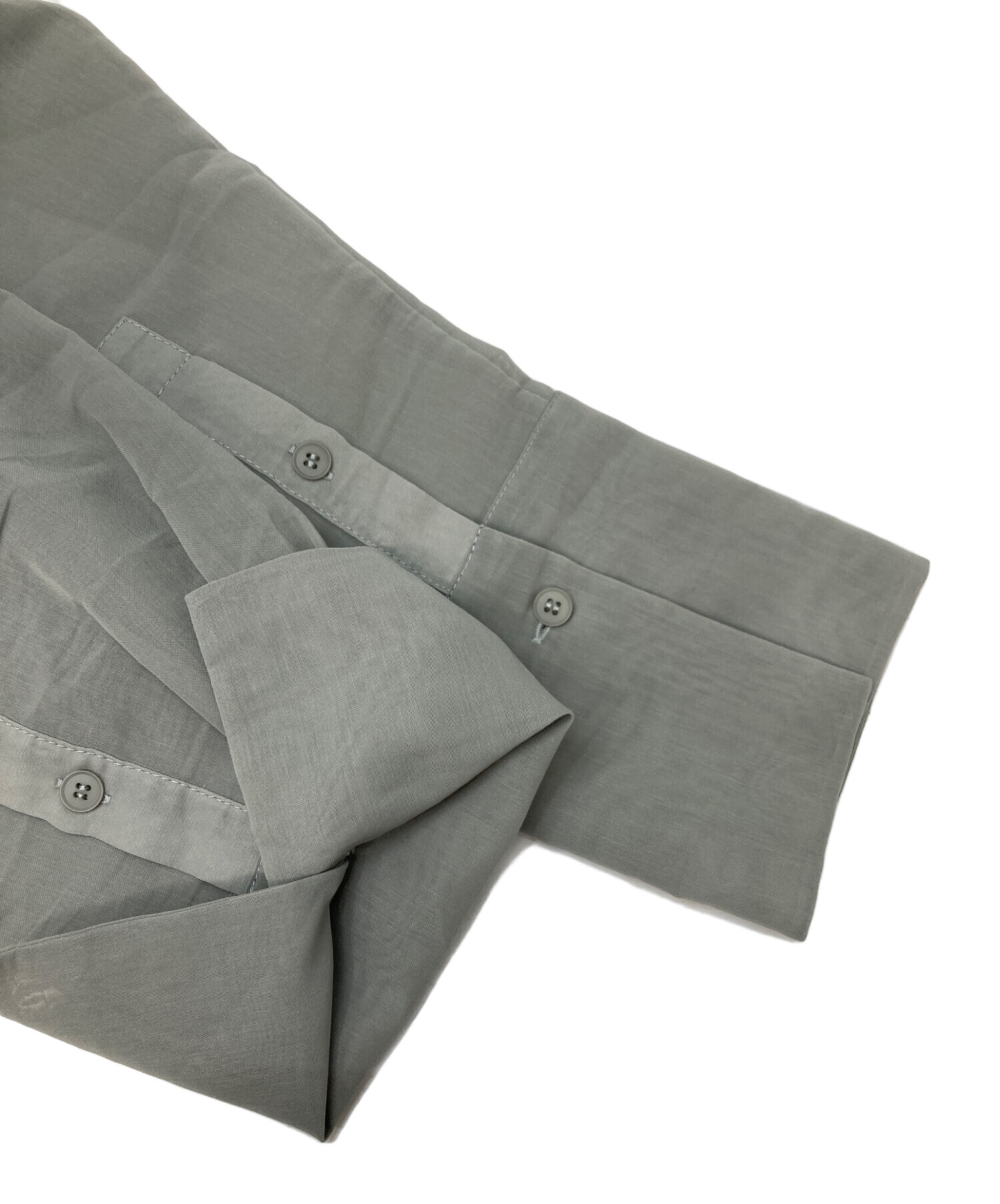 中古・古着通販】TODAYFUL (トゥデイフル) Organdy Over Shirts グレー 